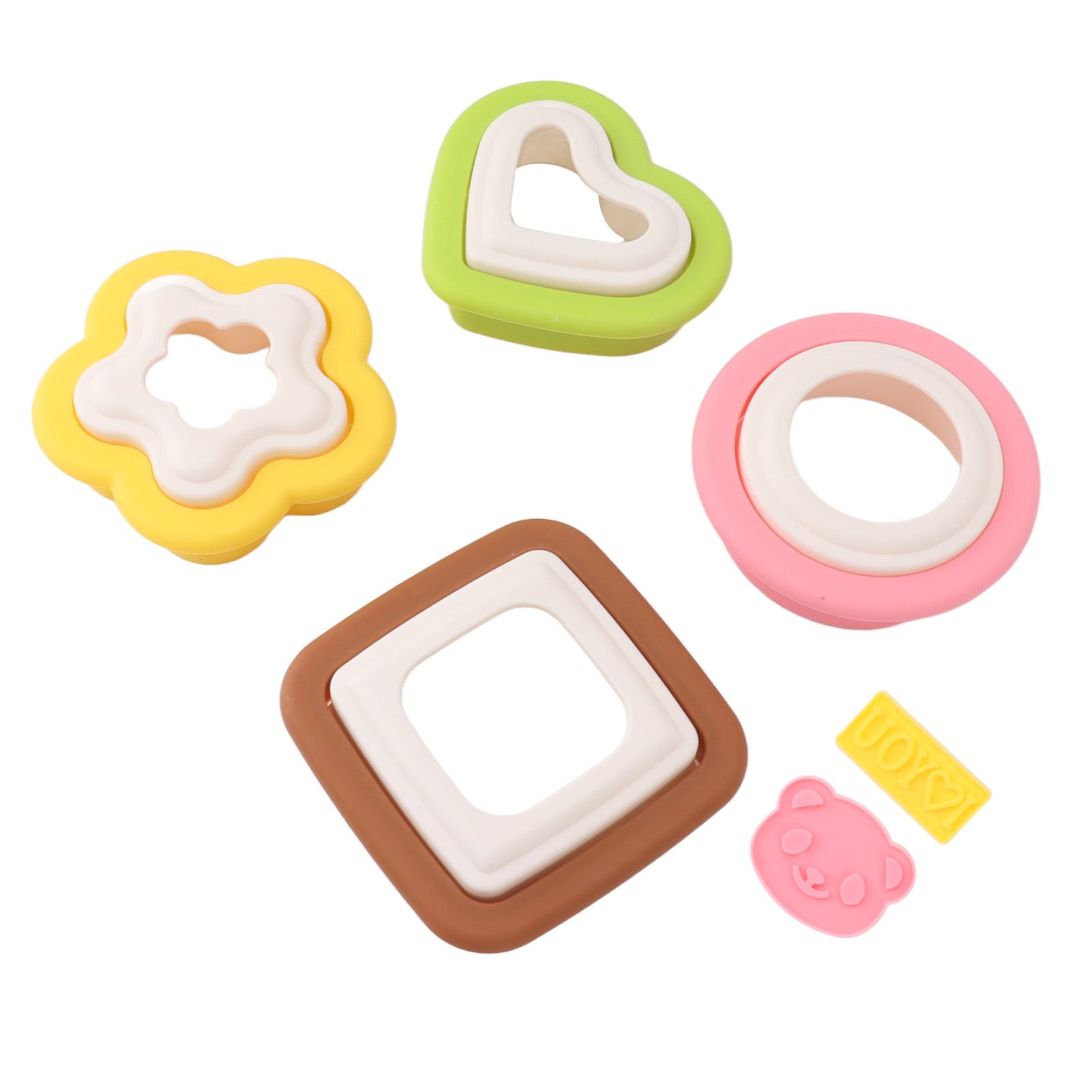10Pcs Sandwich Cutter Mold Set Detachable Flower Heart Round Shape Baking Toast Biscuits Mould for Kitchen - Image 4