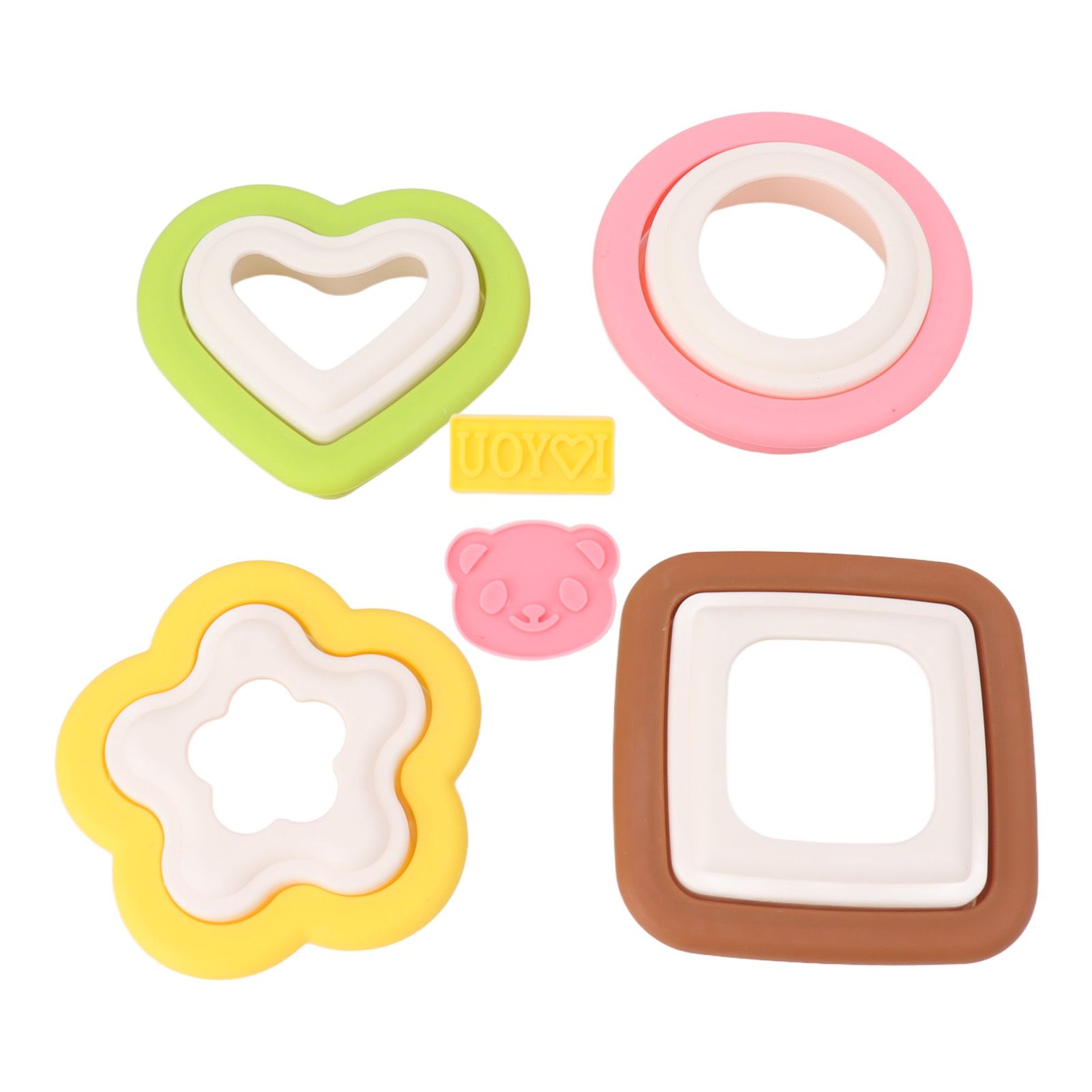 10Pcs Sandwich Cutter Mold Set Detachable Flower Heart Round Shape Baking Toast Biscuits Mould for Kitchen - Image 5