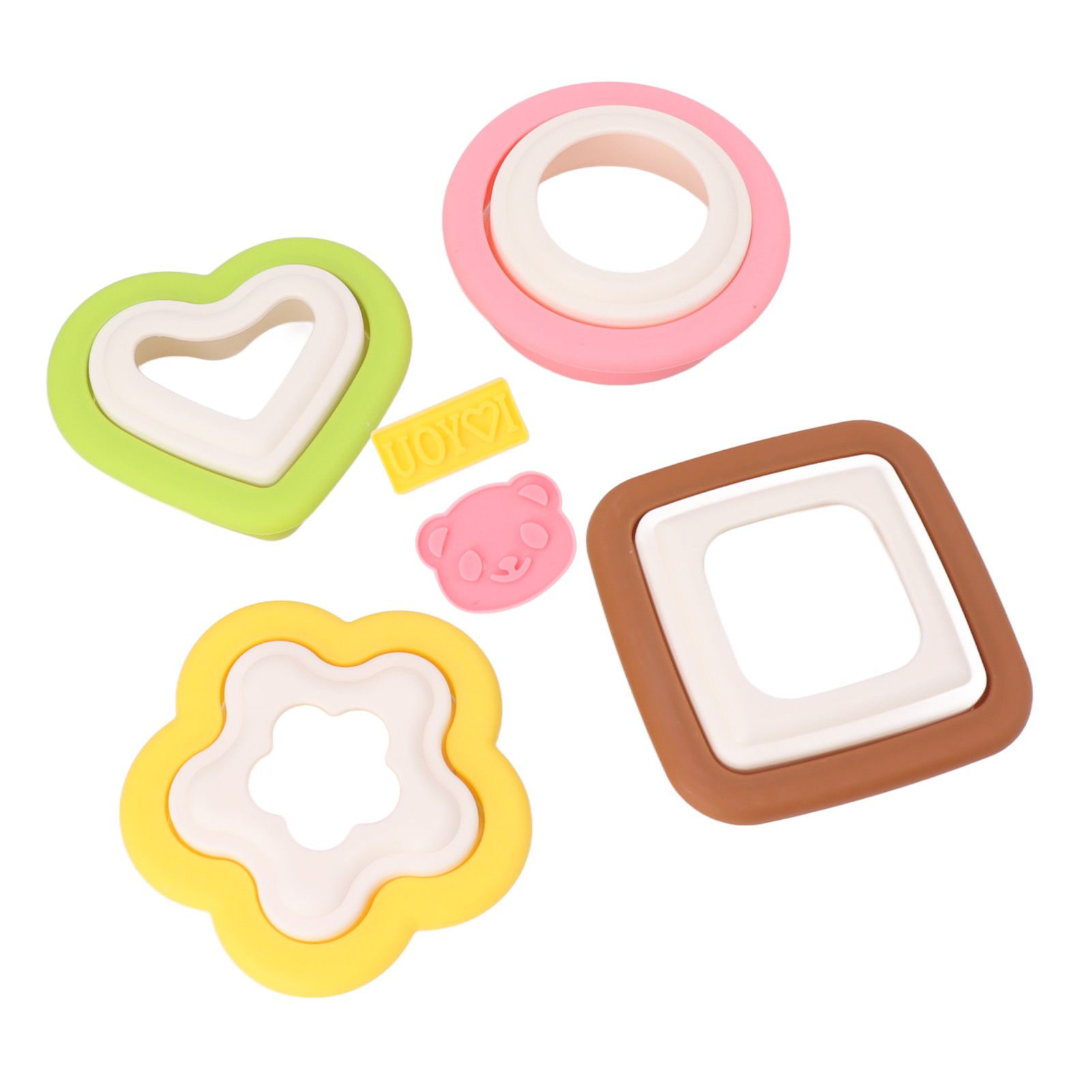 10Pcs Sandwich Cutter Mold Set Detachable Flower Heart Round Shape Baking Toast Biscuits Mould for Kitchen - Image 7