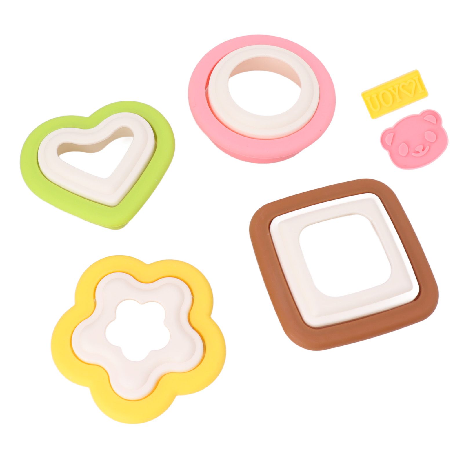 10Pcs Sandwich Cutter Mold Set Detachable Flower Heart Round Shape Baking Toast Biscuits Mould for Kitchen - Image 8