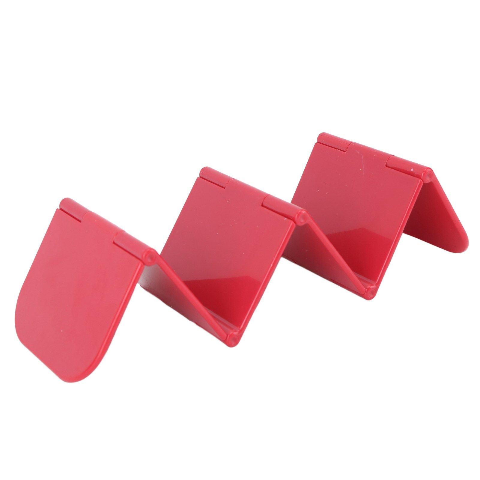 Taco Holder Stand Dishwasher Microwave Safe Stable Taco Rack Tray for Restaurant Kitchen Party Red - Image 2
