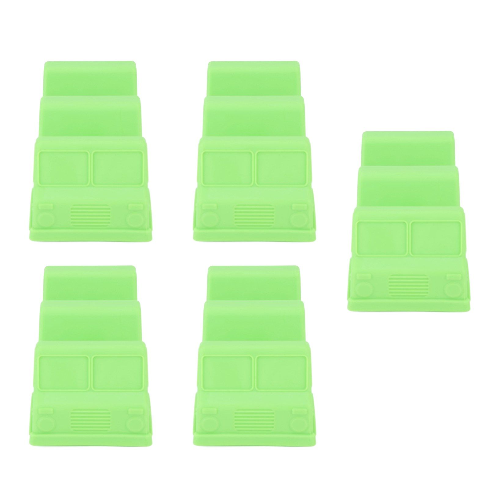 5PCS Taco Holder Stands Set Small Car Shape Wave Shape Taco Tray for Kitchen Restaurant Green - Image 2