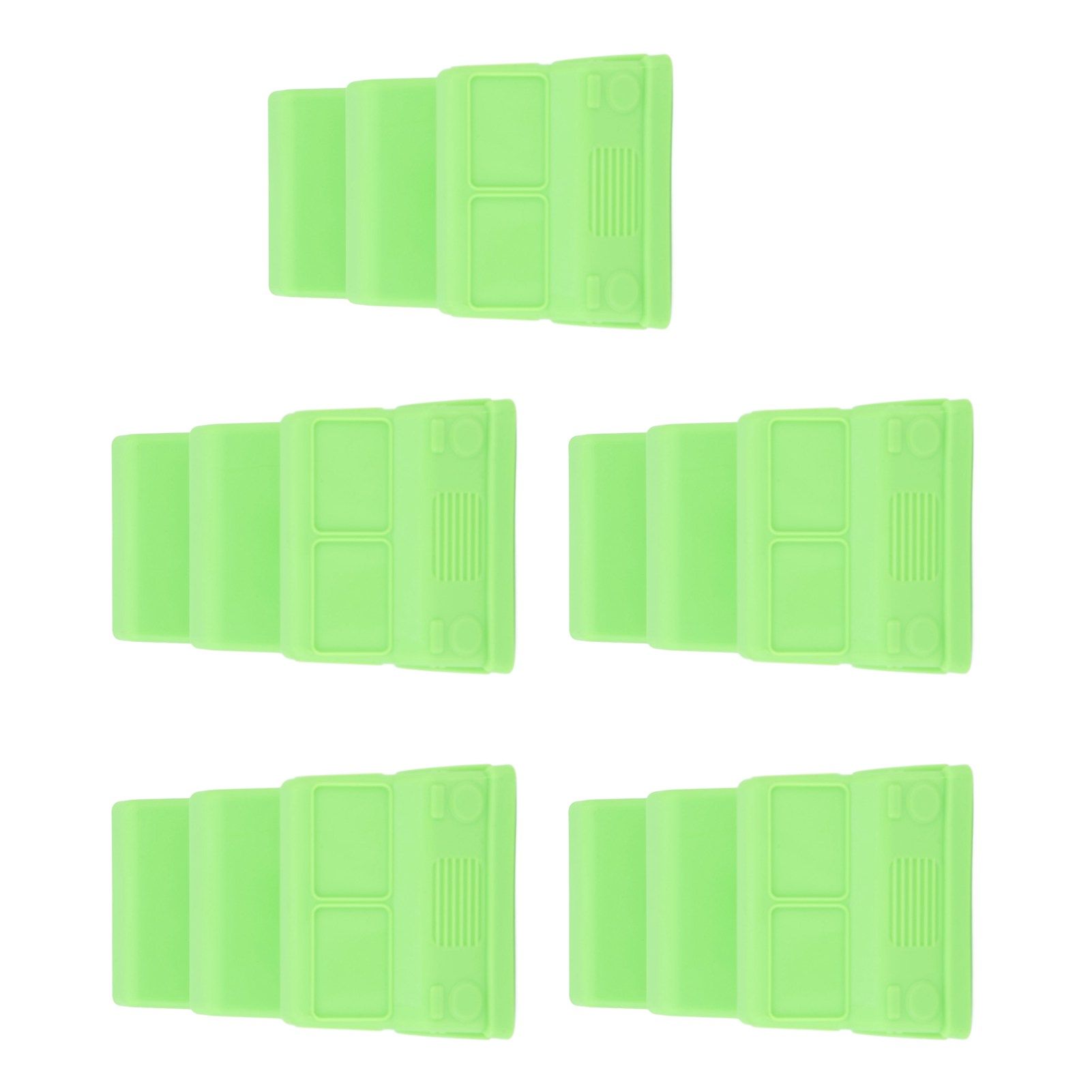 5PCS Taco Holder Stands Set Small Car Shape Wave Shape Taco Tray for Kitchen Restaurant Green - Image 7