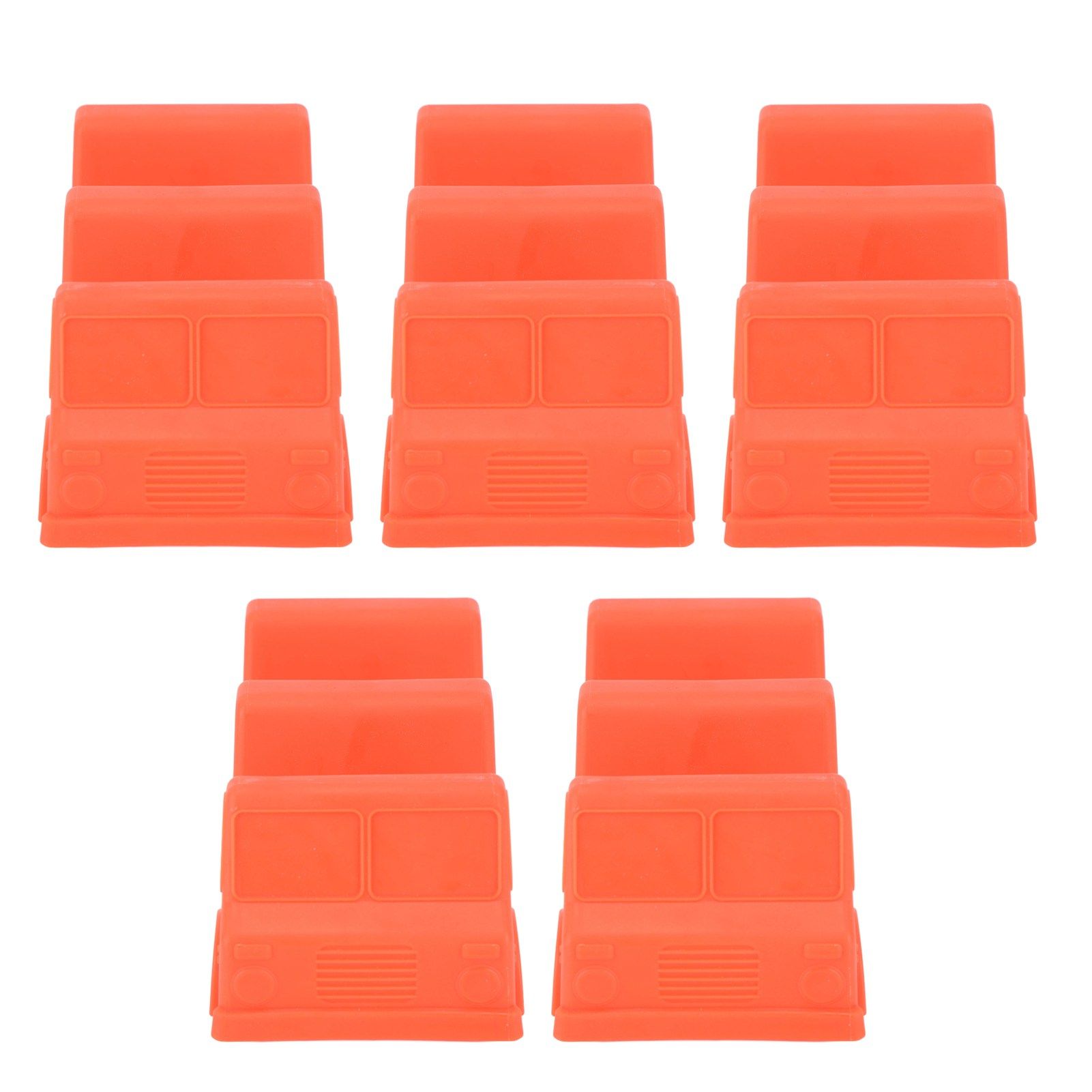 5PCS Taco Holder Stands Set Small Car Shape Wave Shape Taco Tray for Kitchen Restaurant Orange - Image 4