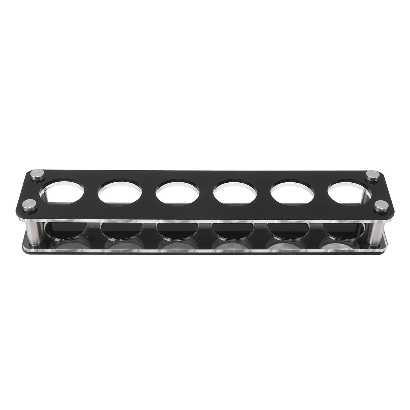 Wine Bottle Display Holder Acrylic Impact Resistant Decorative Wine Bottle Rack for Home Bar 1X6 6 Head Combination Cup Holder - Image 1