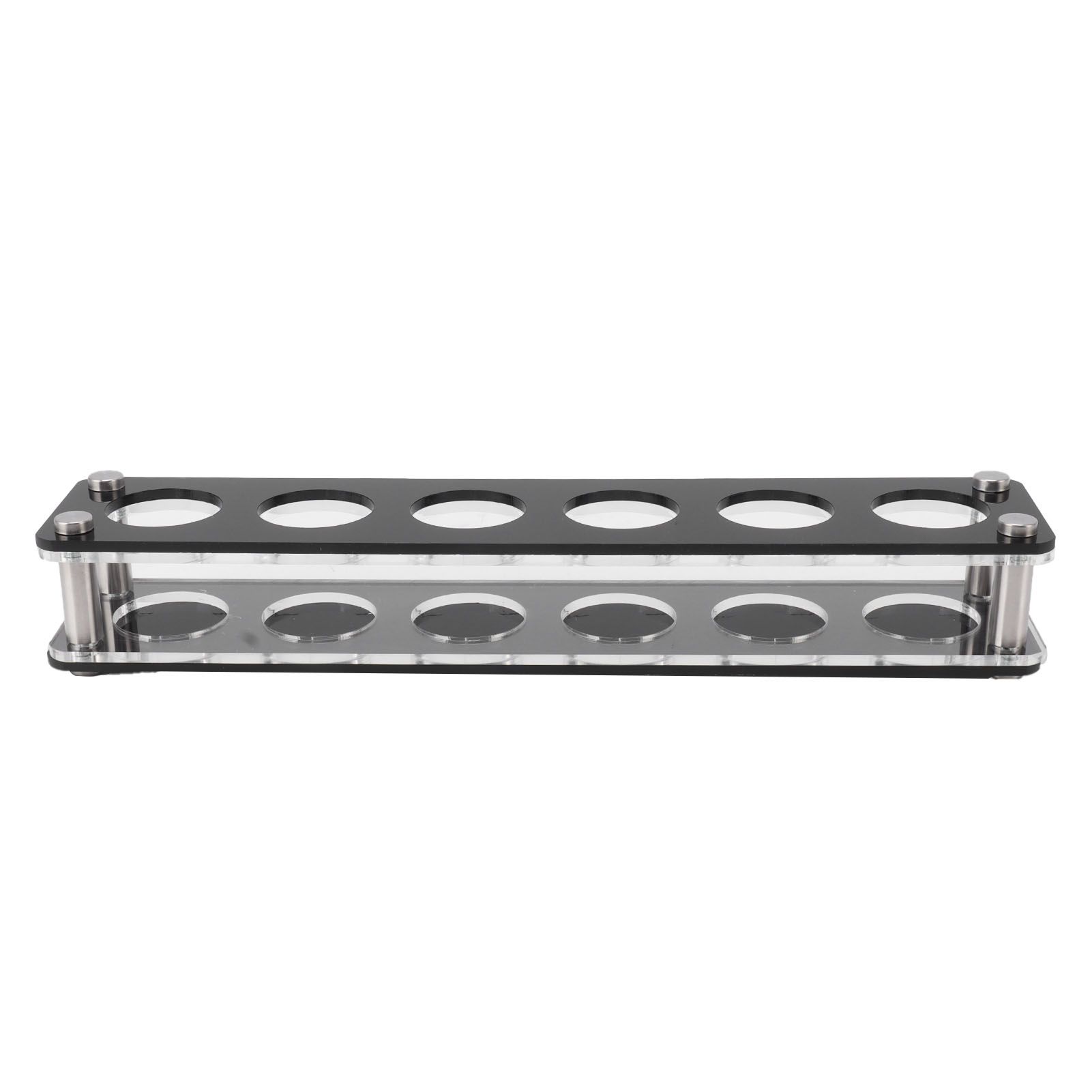 Wine Bottle Display Holder Acrylic Impact Resistant Decorative Wine Bottle Rack for Home Bar 1X6 6 Head Combination Cup Holder - Image 2