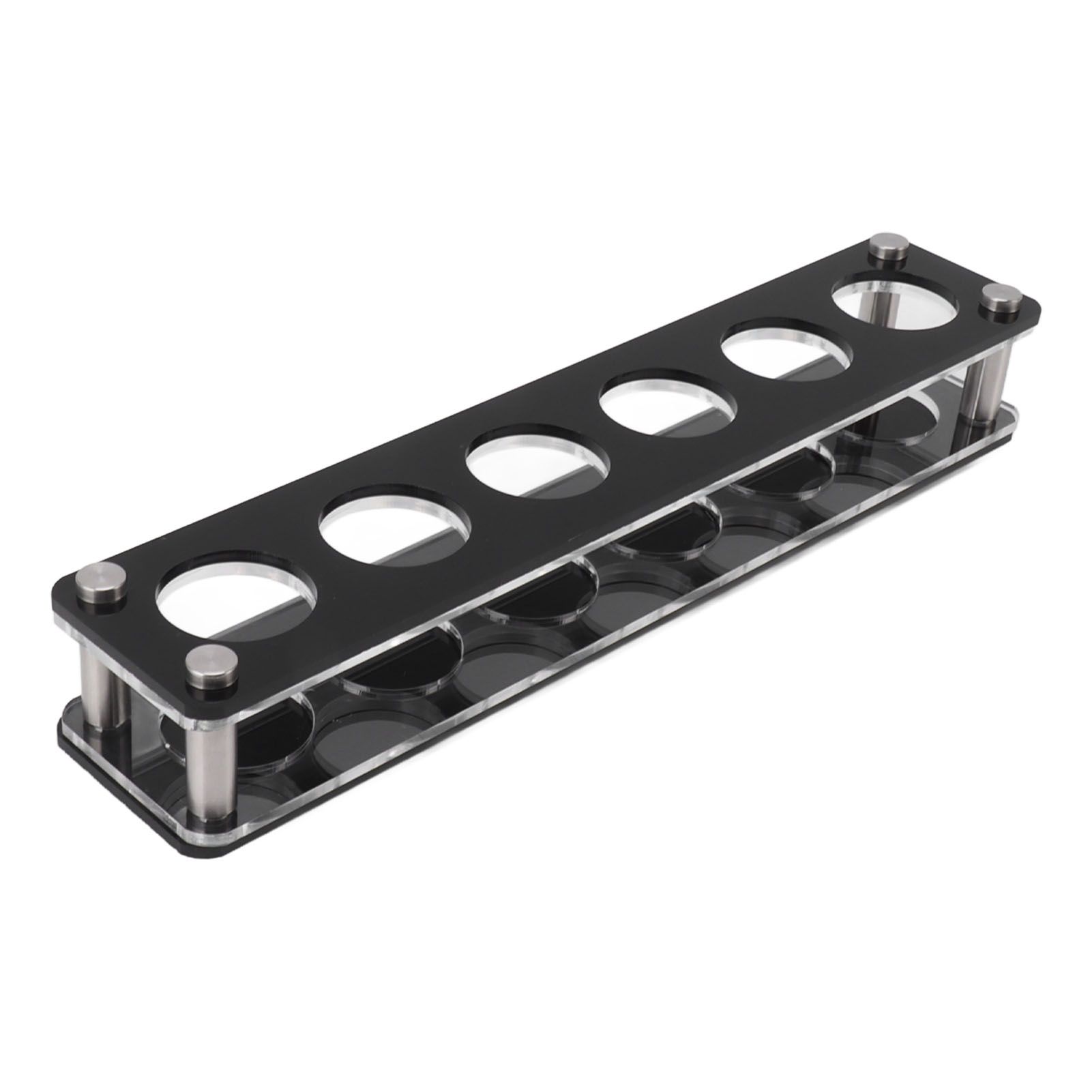 Wine Bottle Display Holder Acrylic Impact Resistant Decorative Wine Bottle Rack for Home Bar 1X6 6 Head Combination Cup Holder - Image 4