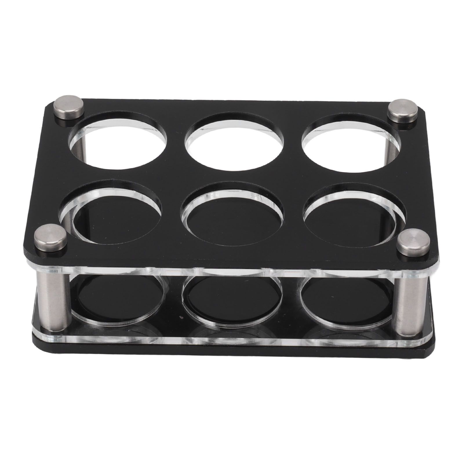 Wine Bottle Display Holder Acrylic Impact Resistant Decorative Wine Bottle Rack for Home Bar 2X3 6 Head Combination Cup Holder - Image 1