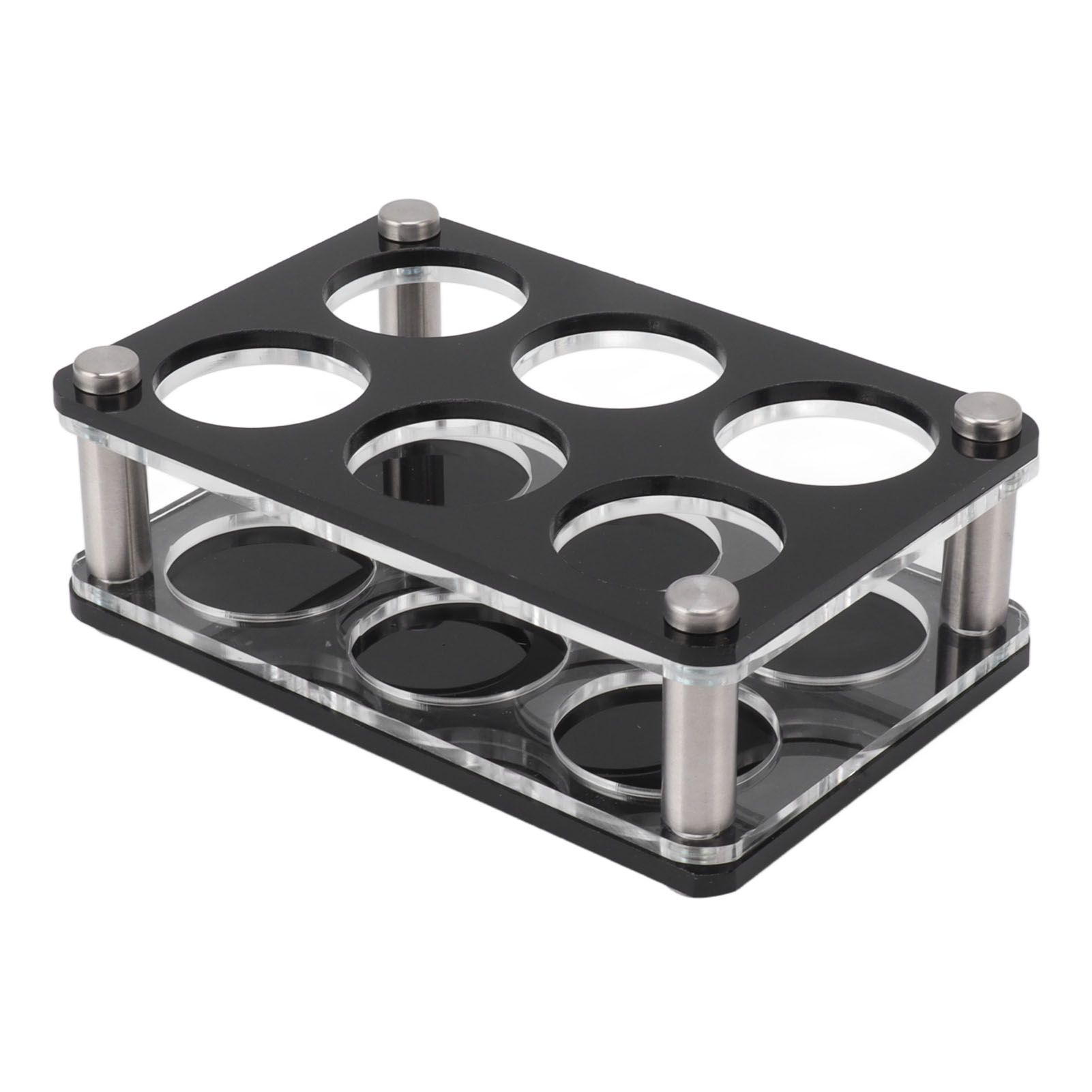 Wine Bottle Display Holder Acrylic Impact Resistant Decorative Wine Bottle Rack for Home Bar 2X3 6 Head Combination Cup Holder - Image 2