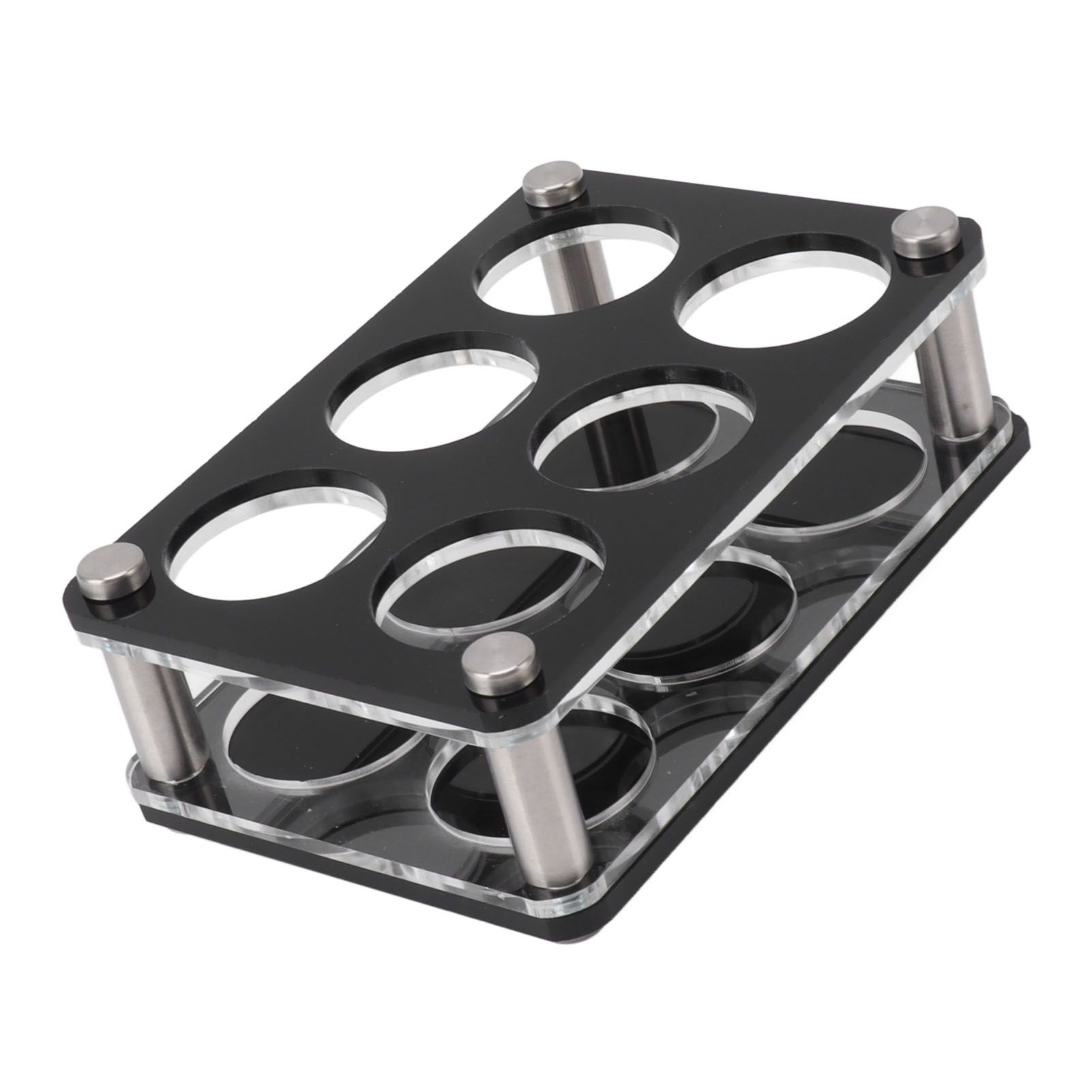 Wine Bottle Display Holder Acrylic Impact Resistant Decorative Wine Bottle Rack for Home Bar 2X3 6 Head Combination Cup Holder - Image 4