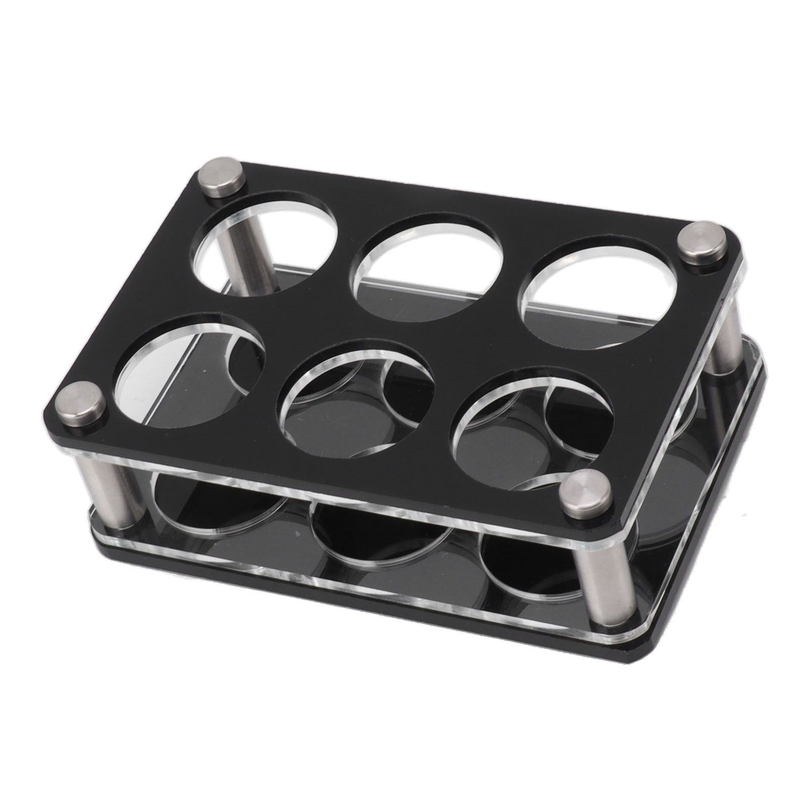Wine Bottle Display Holder Acrylic Impact Resistant Decorative Wine Bottle Rack for Home Bar 2X3 6 Head Combination Cup Holder - Image 7