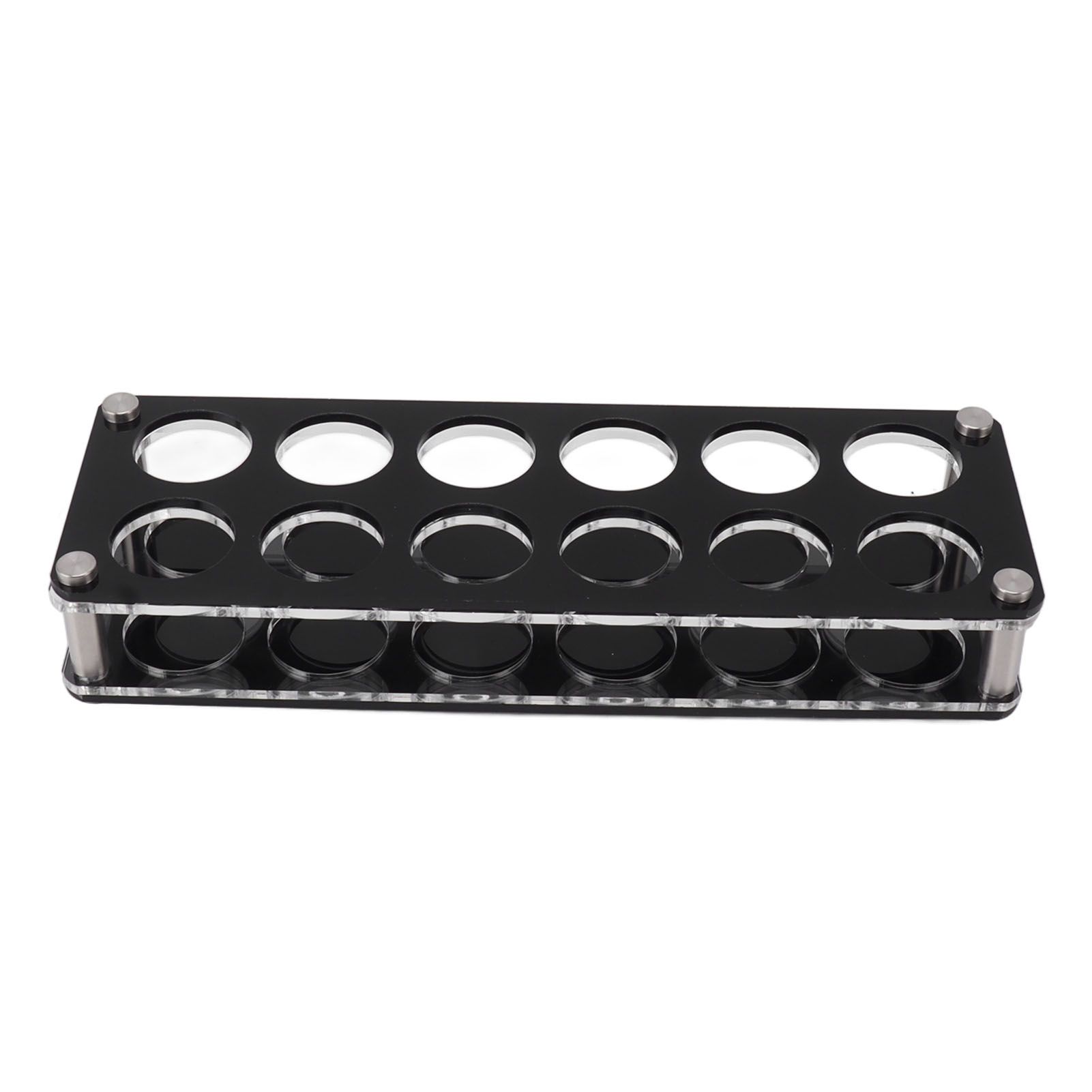 Wine Bottle Display Holder Acrylic Impact Resistant Decorative Wine Bottle Rack for Home Bar 2X6 12 Head Combination Cup Holder - Image 1