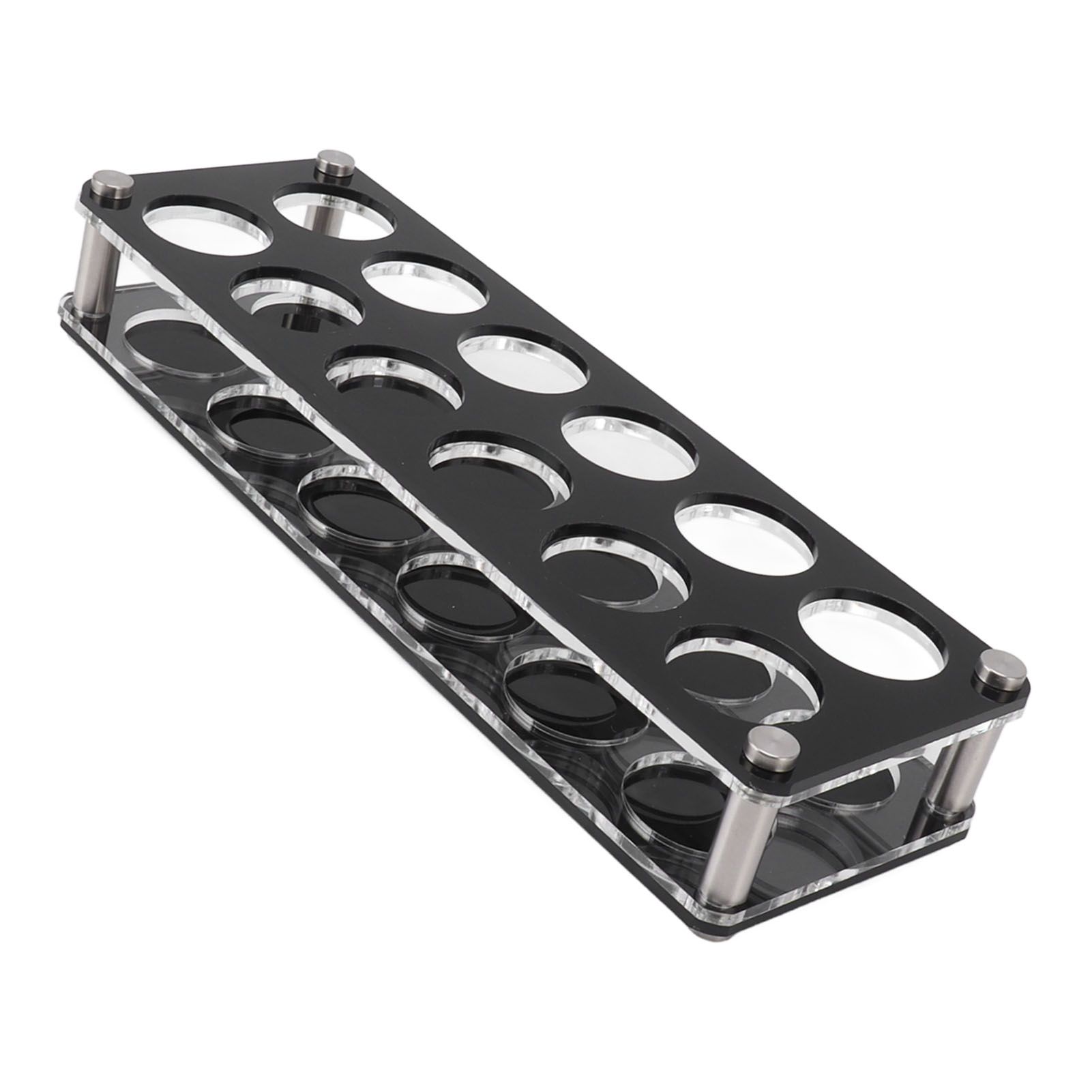 Wine Bottle Display Holder Acrylic Impact Resistant Decorative Wine Bottle Rack for Home Bar 2X6 12 Head Combination Cup Holder - Image 2
