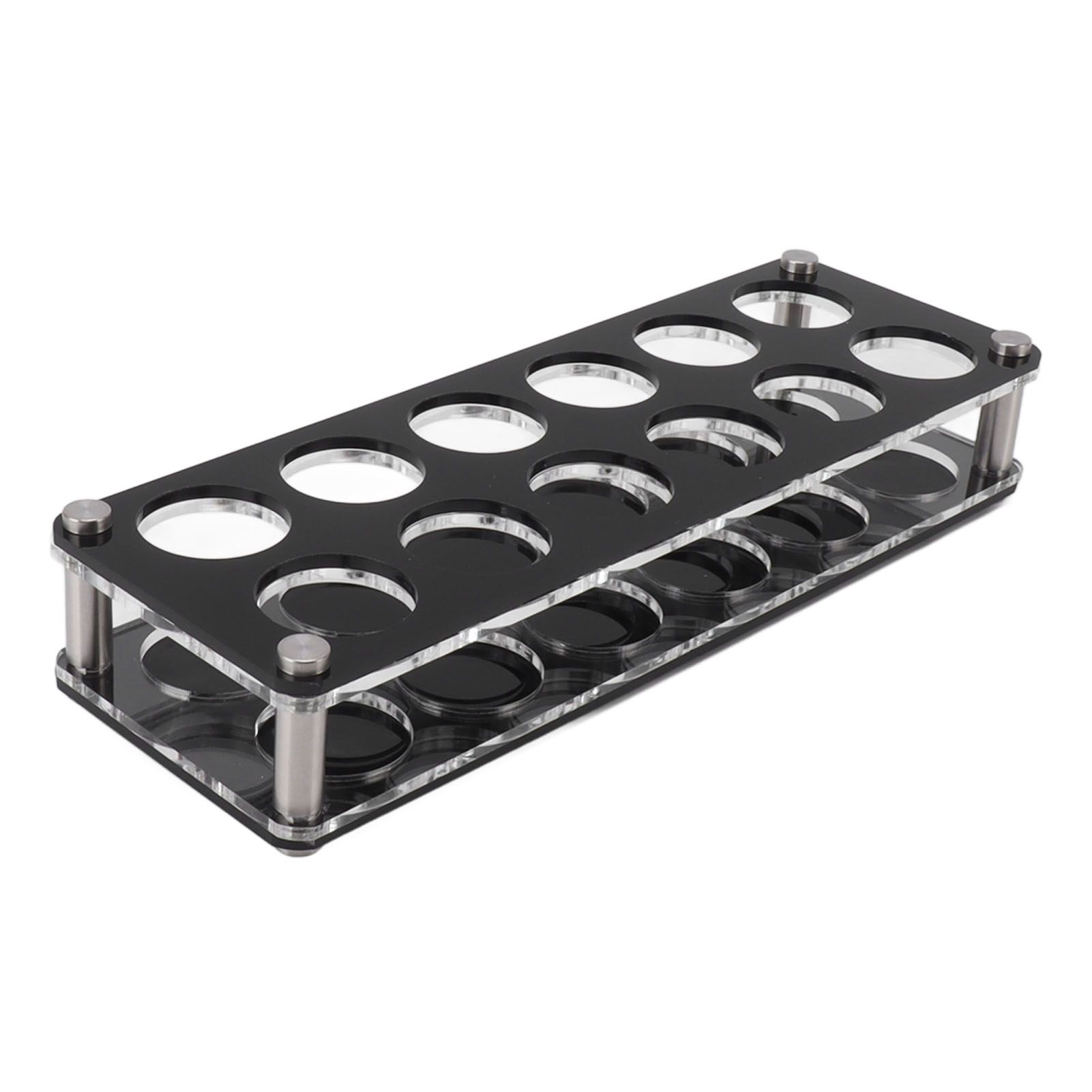 Wine Bottle Display Holder Acrylic Impact Resistant Decorative Wine Bottle Rack for Home Bar 2X6 12 Head Combination Cup Holder - Image 4