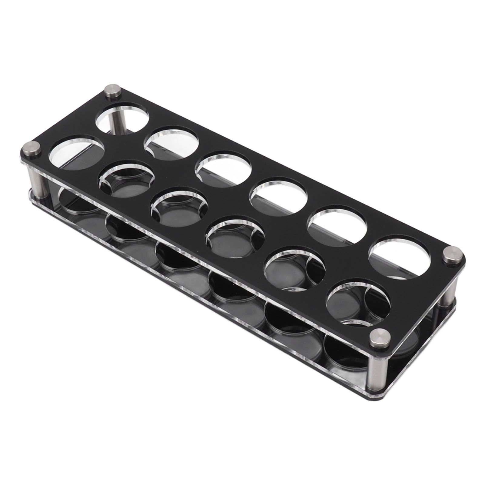 Wine Bottle Display Holder Acrylic Impact Resistant Decorative Wine Bottle Rack for Home Bar 2X6 12 Head Combination Cup Holder - Image 5
