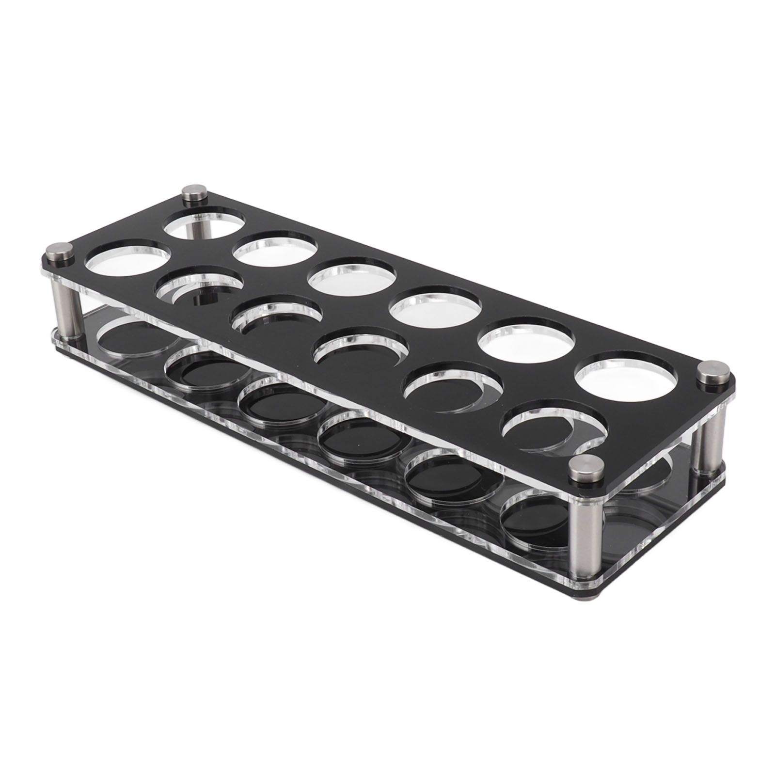 Wine Bottle Display Holder Acrylic Impact Resistant Decorative Wine Bottle Rack for Home Bar 2X6 12 Head Combination Cup Holder - Image 6