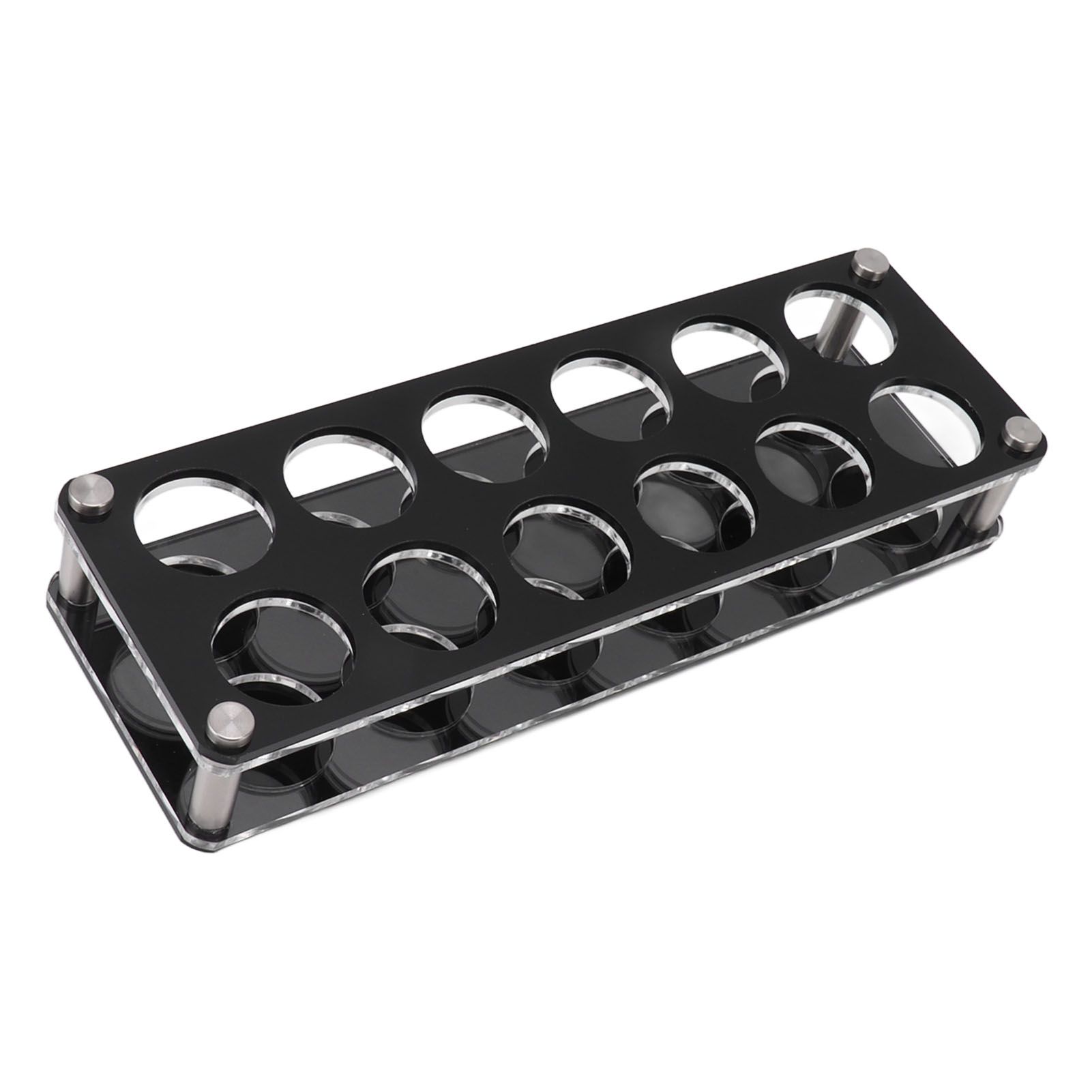 Wine Bottle Display Holder Acrylic Impact Resistant Decorative Wine Bottle Rack for Home Bar 2X6 12 Head Combination Cup Holder - Image 8