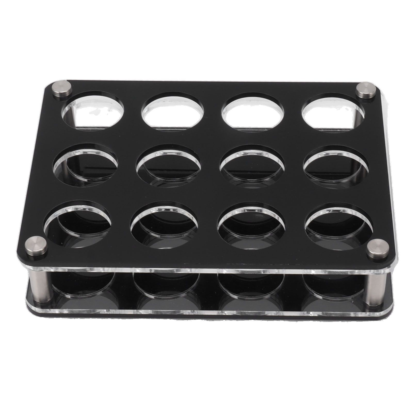 Wine Bottle Display Holder Acrylic Impact Resistant Decorative Wine Bottle Rack for Home Bar 3X4 12 Head Combination Cup Holder - Image 1