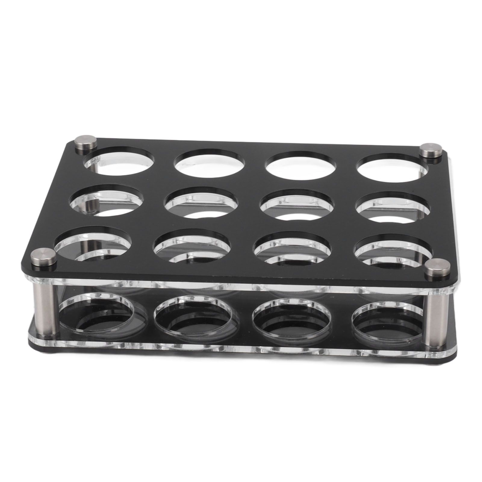 Wine Bottle Display Holder Acrylic Impact Resistant Decorative Wine Bottle Rack for Home Bar 3X4 12 Head Combination Cup Holder - Image 2