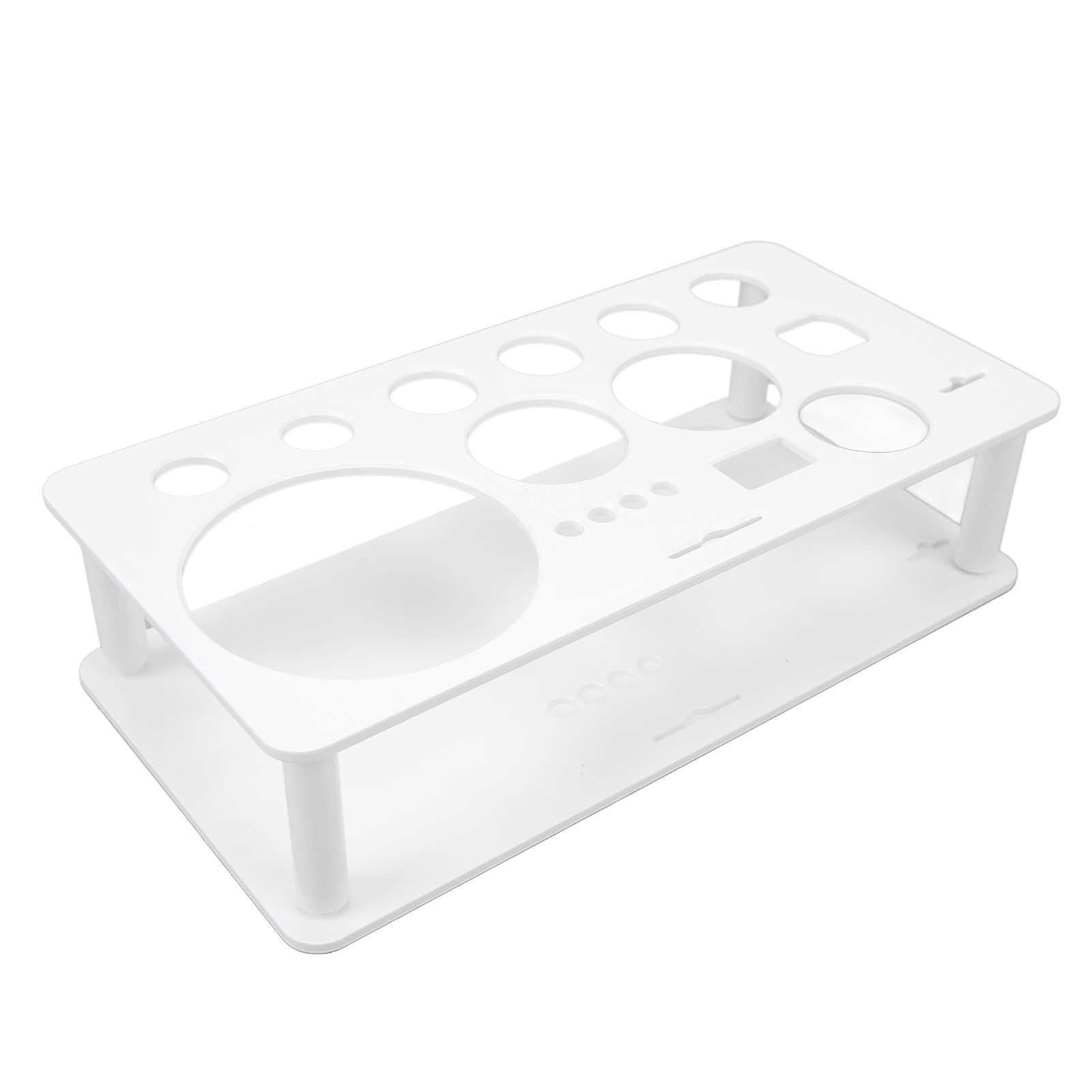 Bartender Kit Stand Detachable Space Saving Odorless Multipurpose Plastic Bartending Tool Holder for Bar Home White Large - Image 5