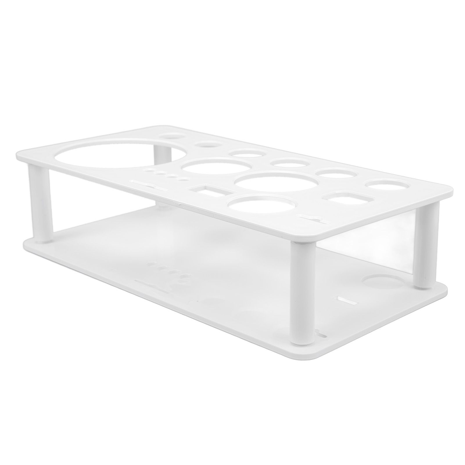 Bartender Kit Stand Detachable Space Saving Odorless Multipurpose Plastic Bartending Tool Holder for Bar Home White Large - Image 8