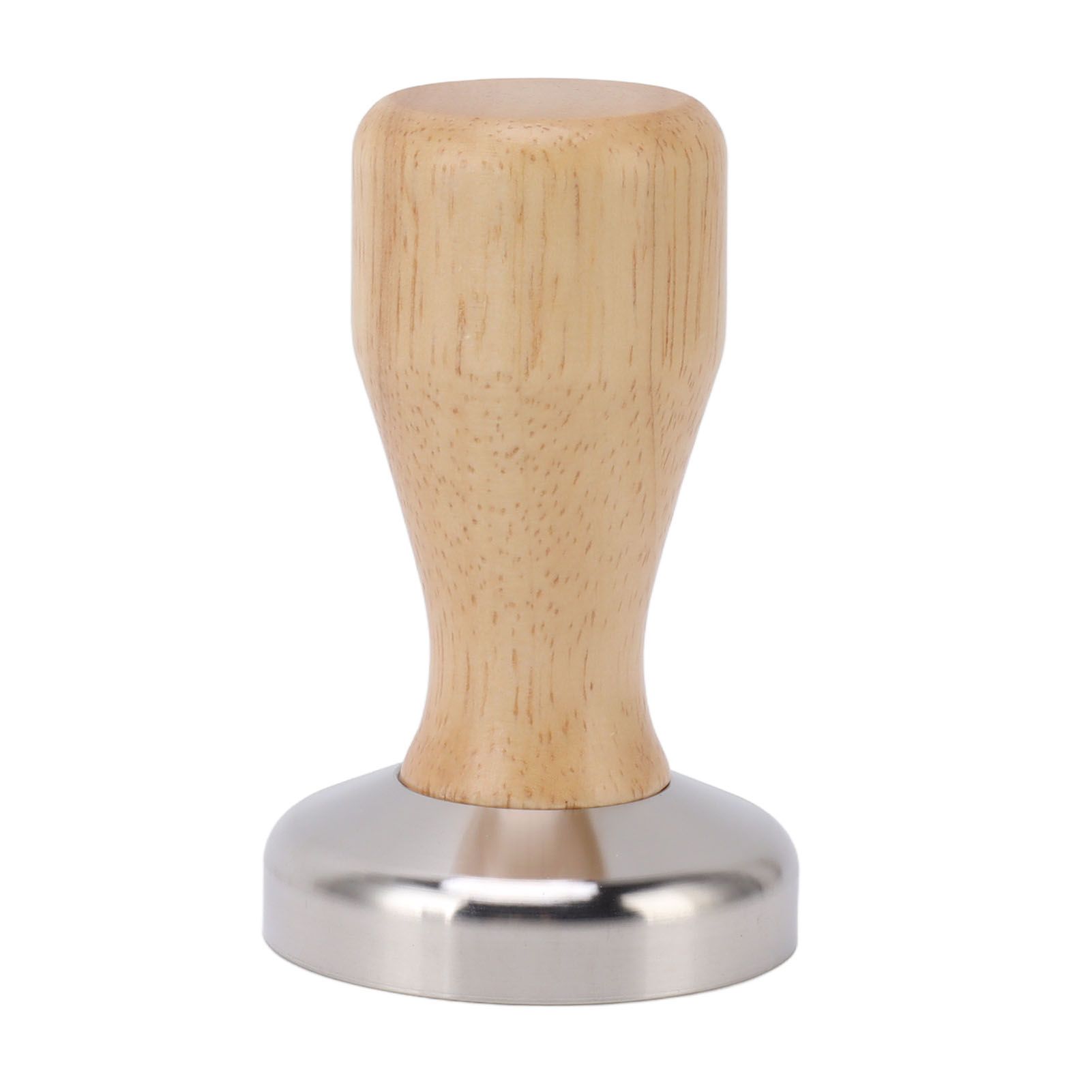 Coffee Tamper 304 Stainless Steel Base Coffee Powder Bean Press Hammer with Wooden Handle for Home Cafe 58mm - Image 1