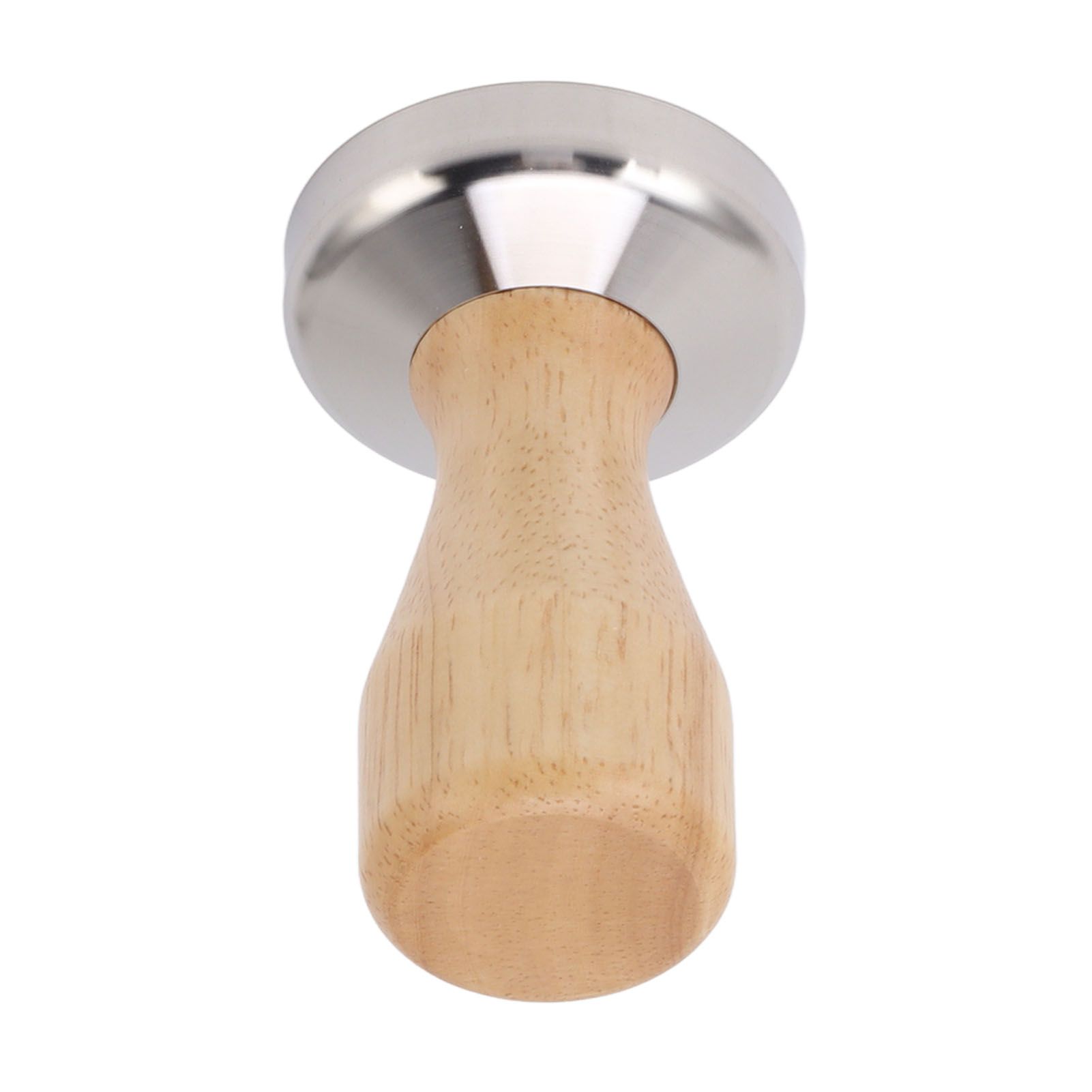 Coffee Tamper 304 Stainless Steel Base Coffee Powder Bean Press Hammer with Wooden Handle for Home Cafe 58mm - Image 2