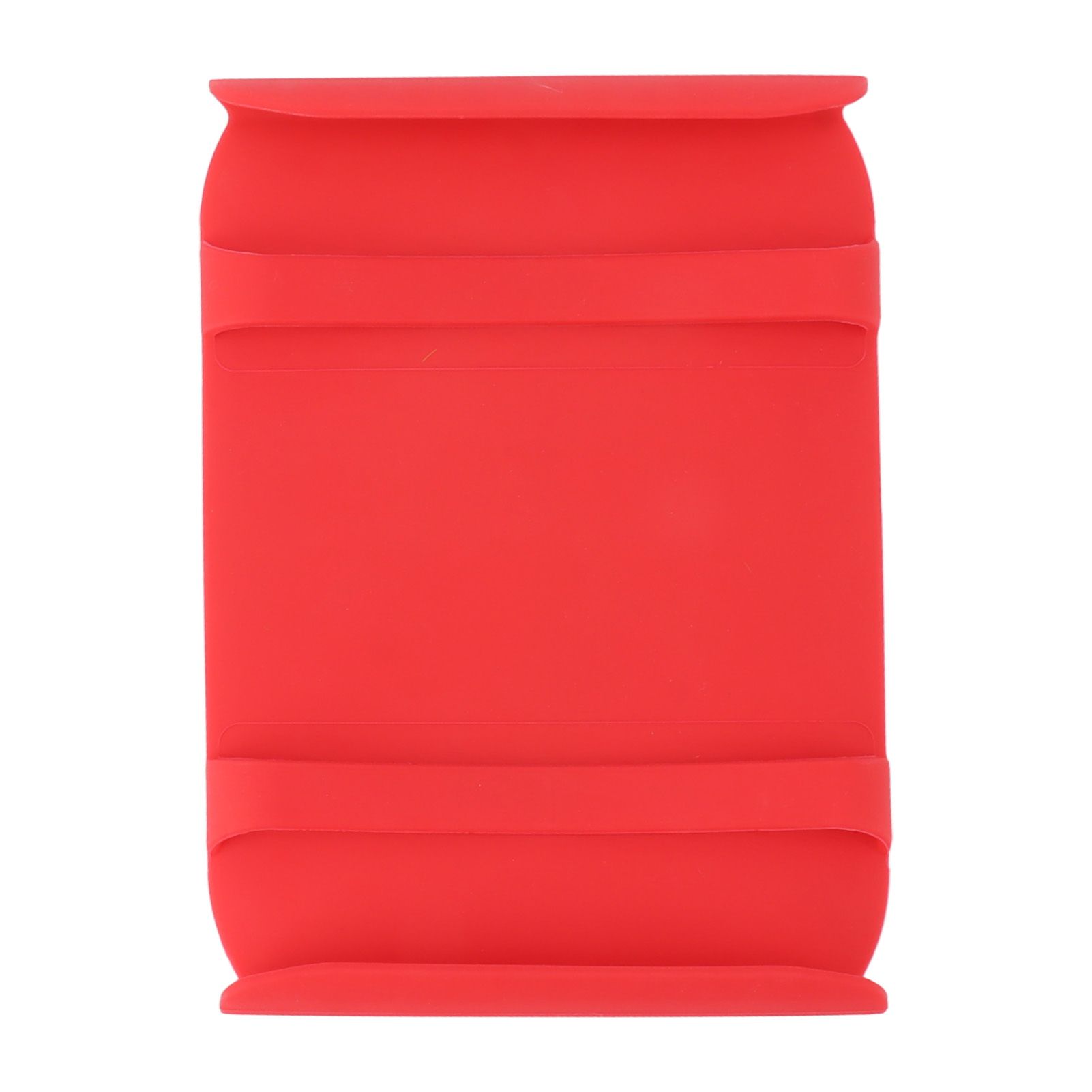 Kitchen Silicone Mat Heat Resistant Silicone Mat with Handle Anti Scalding Anti Slip Kitchen Tool Glove Substitution Red - Image 1