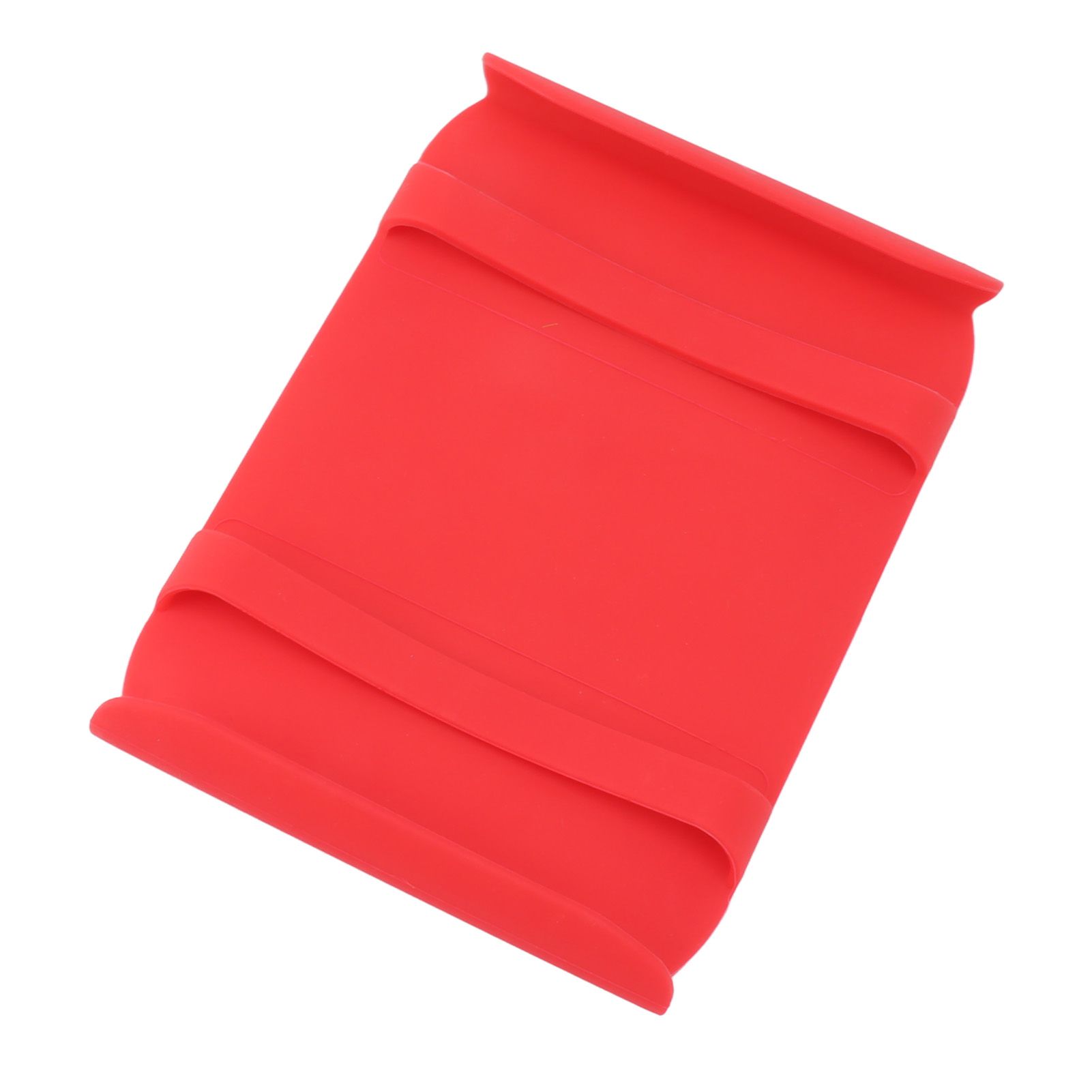 Kitchen Silicone Mat Heat Resistant Silicone Mat with Handle Anti Scalding Anti Slip Kitchen Tool Glove Substitution Red - Image 2