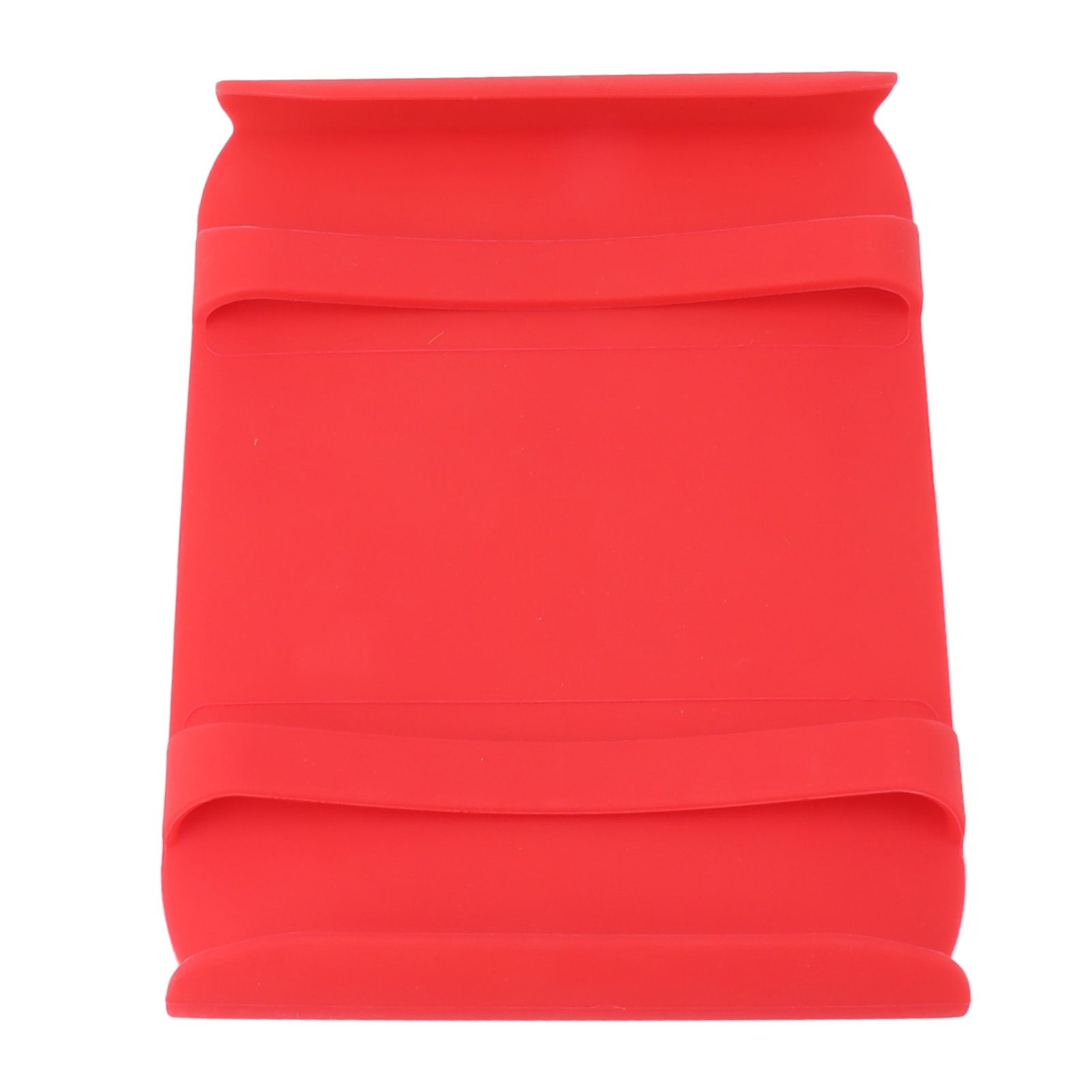 Kitchen Silicone Mat Heat Resistant Silicone Mat with Handle Anti Scalding Anti Slip Kitchen Tool Glove Substitution Red - Image 3