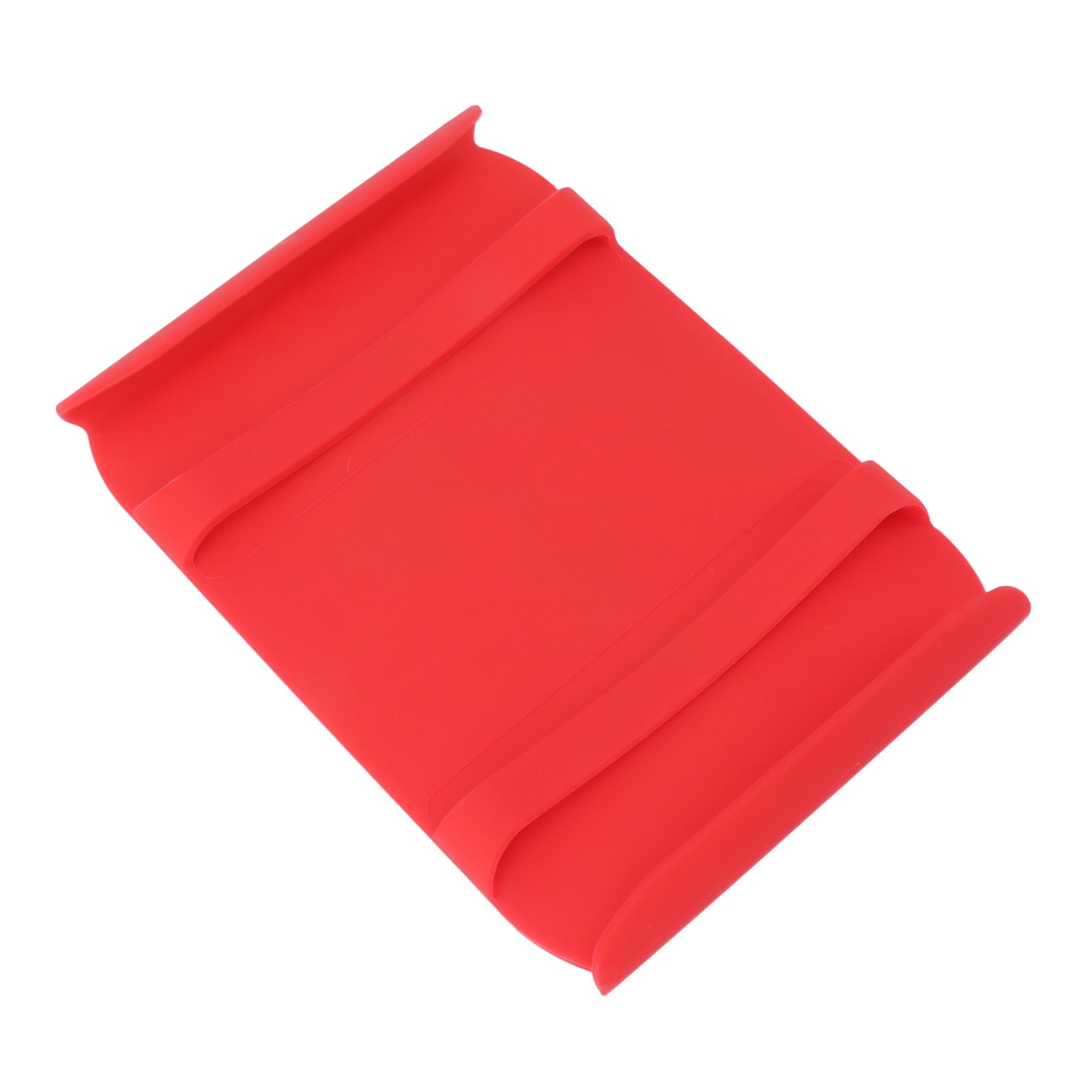 Kitchen Silicone Mat Heat Resistant Silicone Mat with Handle Anti Scalding Anti Slip Kitchen Tool Glove Substitution Red - Image 5