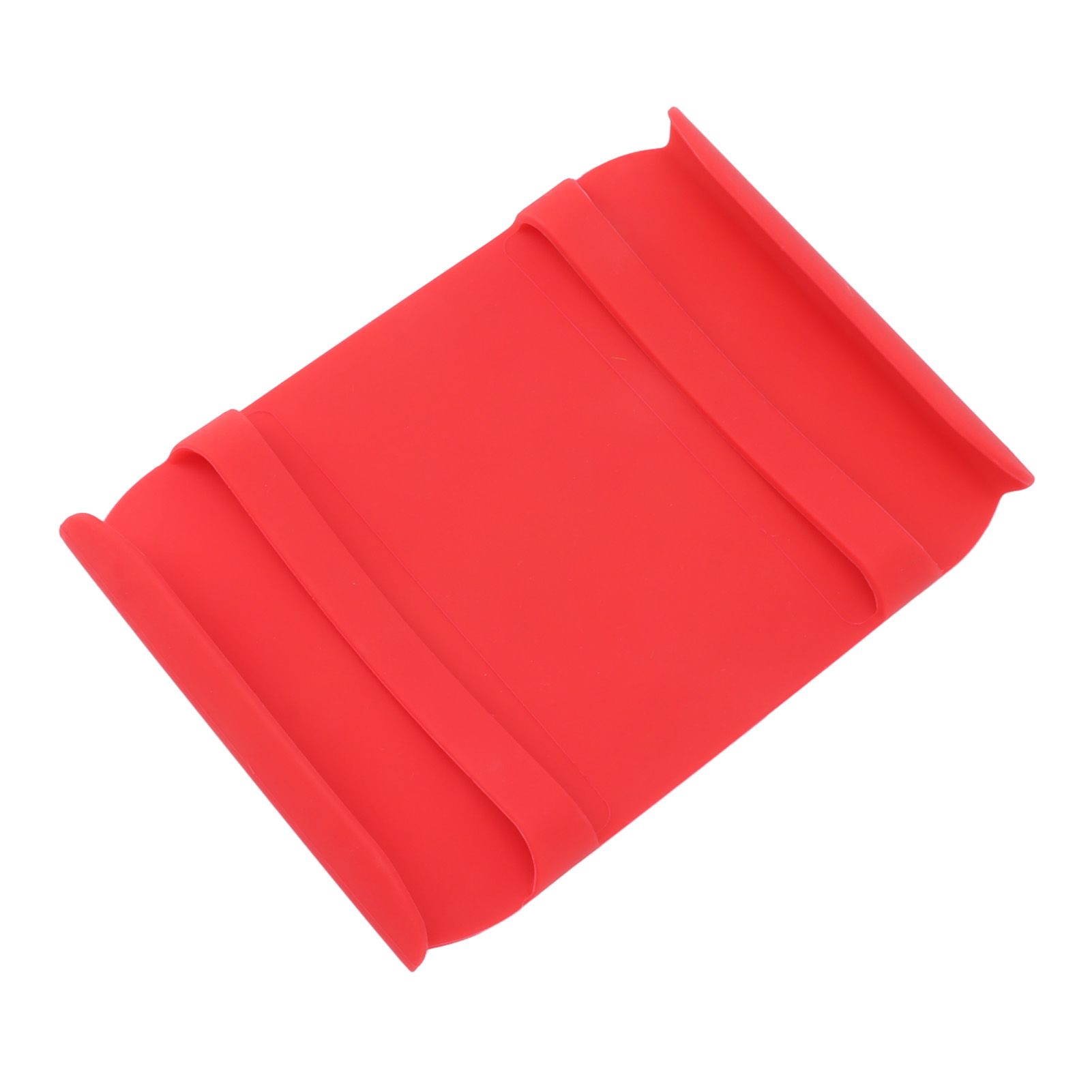 Kitchen Silicone Mat Heat Resistant Silicone Mat with Handle Anti Scalding Anti Slip Kitchen Tool Glove Substitution Red - Image 6