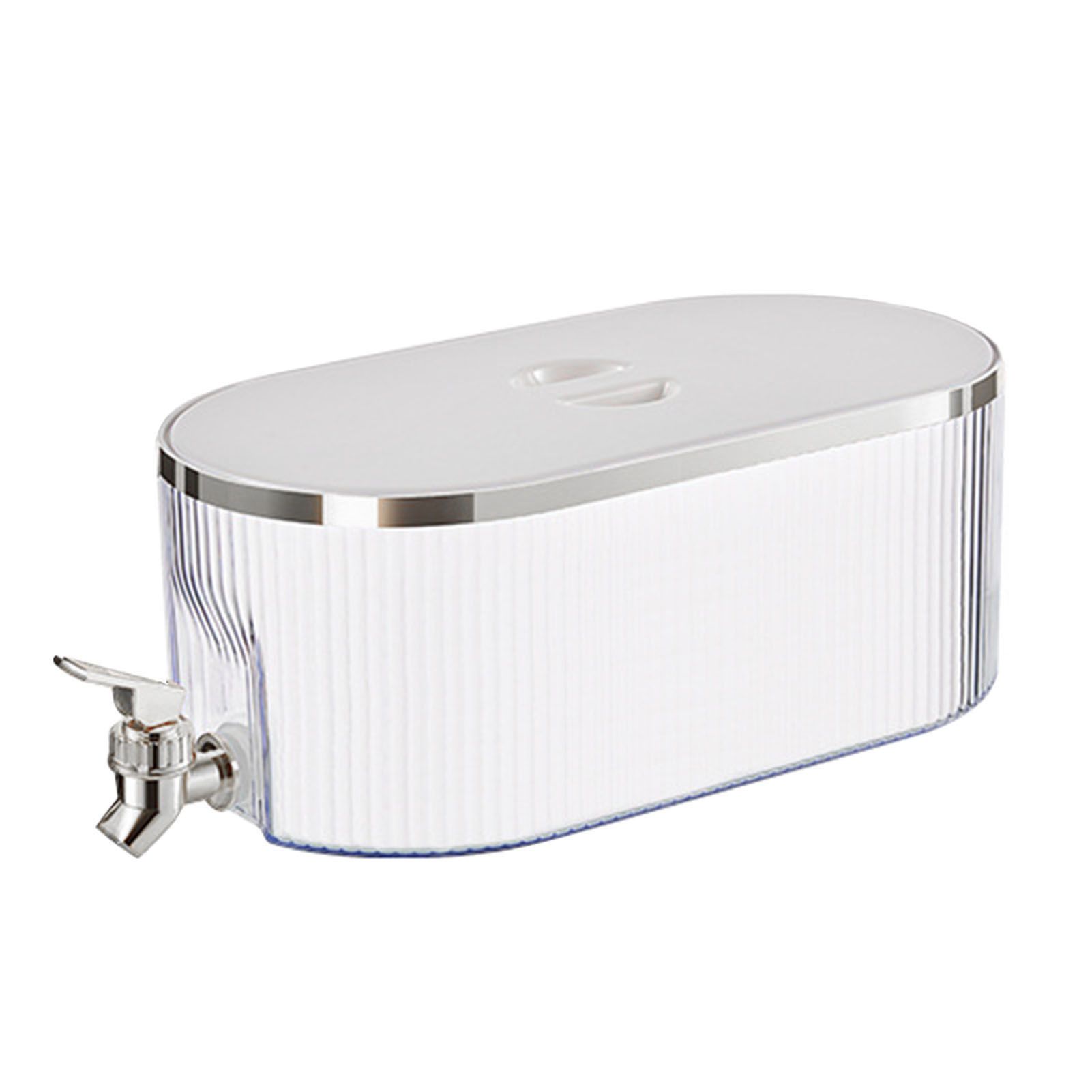 Drink Dispenser PP Good Sealing Large Opening Temperature Resistant Beverage Dispenser Cold Kettle 5L Cream - Image 1