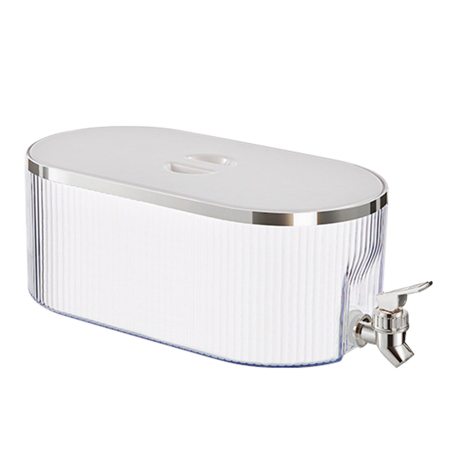 Drink Dispenser PP Good Sealing Large Opening Temperature Resistant Beverage Dispenser Cold Kettle 5L Cream - Image 2