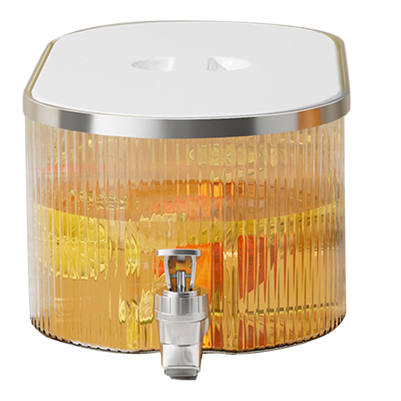 Drink Dispenser PP Good Sealing Large Opening Temperature Resistant Beverage Dispenser Cold Kettle 5L Cream - Image 3