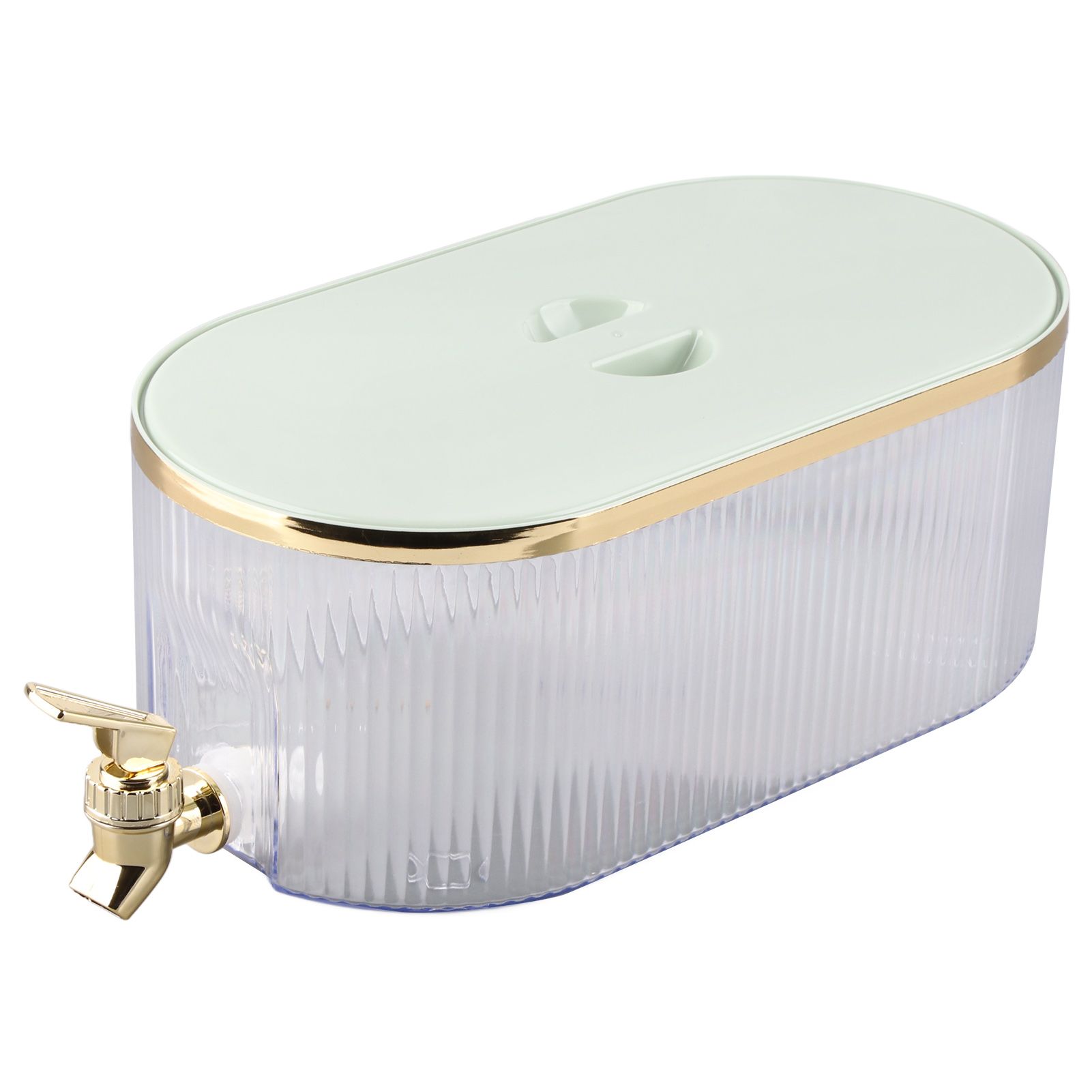 Drink Dispenser PP Good Sealing Large Opening Temperature Resistant Beverage Dispenser Cold Kettle 5L Green - Image 1