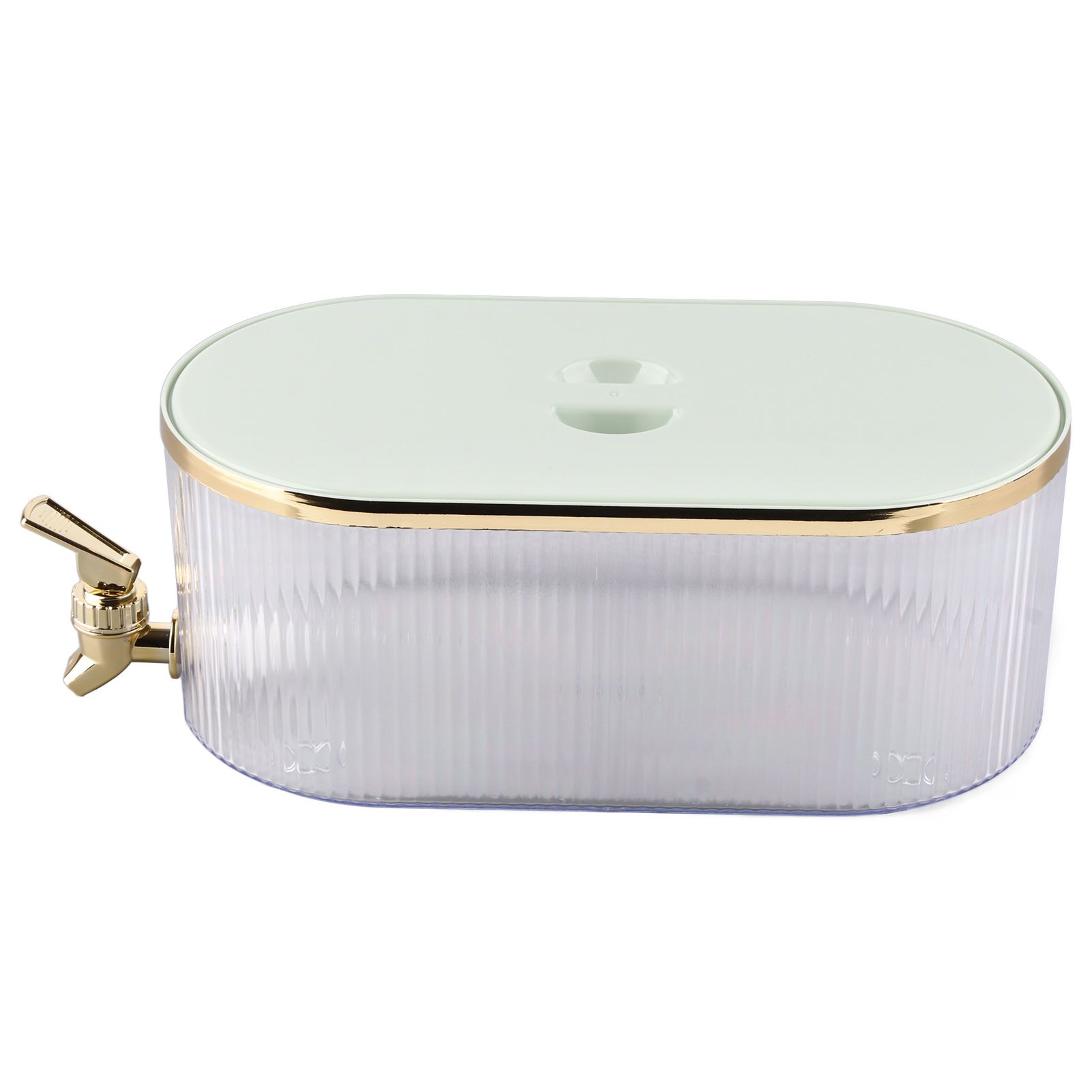 Drink Dispenser PP Good Sealing Large Opening Temperature Resistant Beverage Dispenser Cold Kettle 5L Green - Image 2
