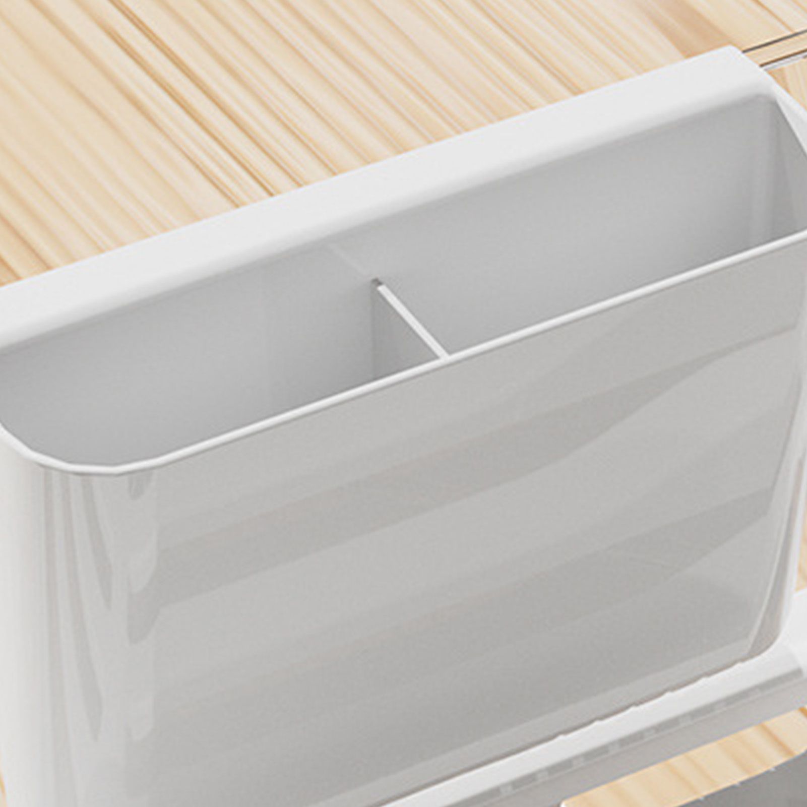 Dish Drying Rack Plastic Visualize Diversion Effluent Dish Diversion Rack for Chopsticks Bowl Plate Spoon Transparent White - Image 5