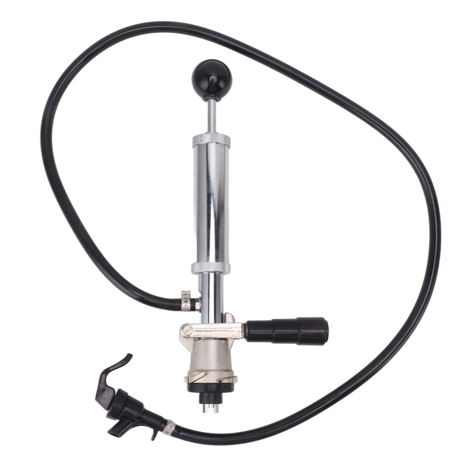 Beer Keg Pump 4inch Stainless Steel Keg Tap Hand Pump Picnic Beer Tap Kit for Homebrew Bars Restaurants Wedding - Image 1