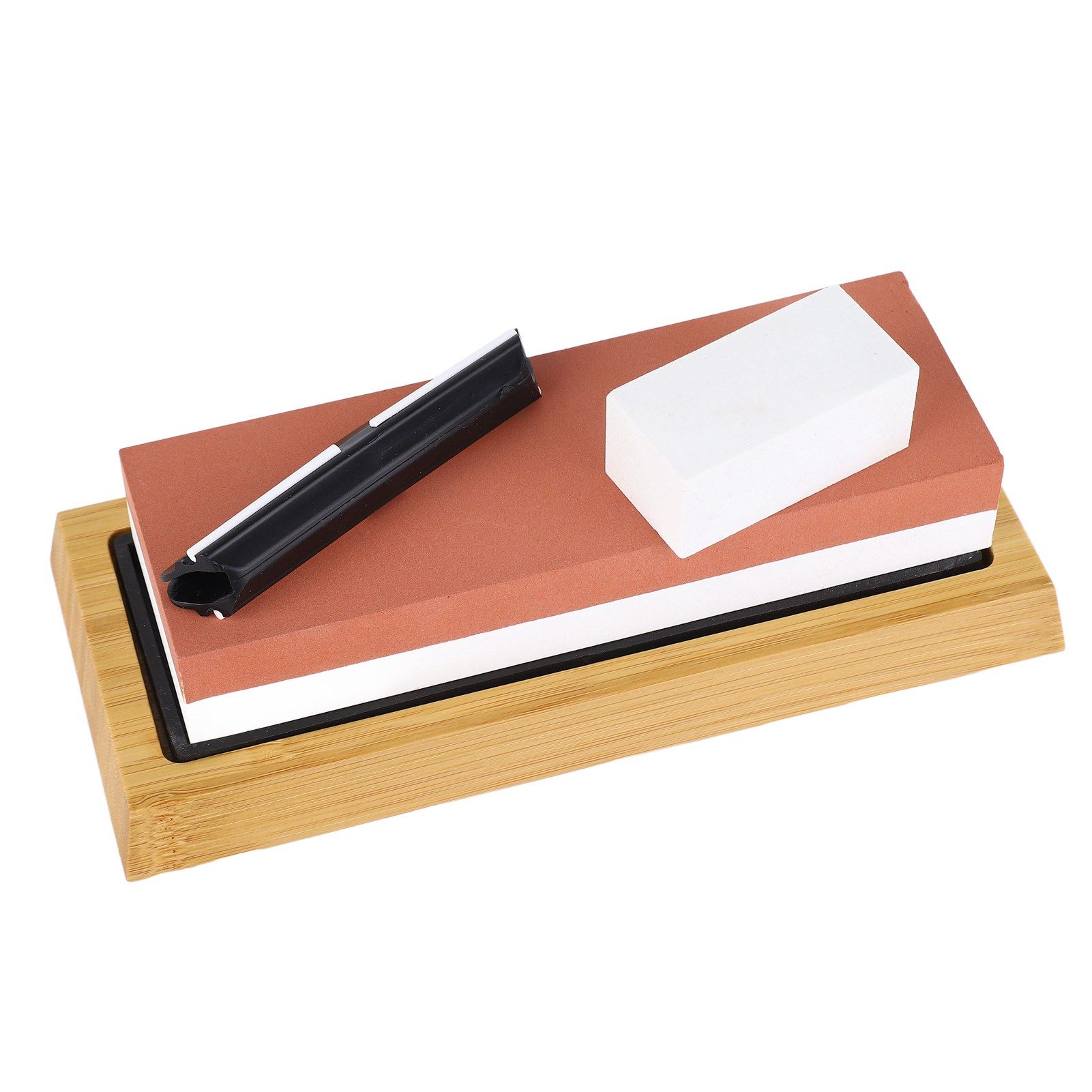 Knife Sharpening Stone 3000 8000 Grit Red White Dual Sided Wooden Base Whetstone for Kitchen Home Restaurant - Image 7
