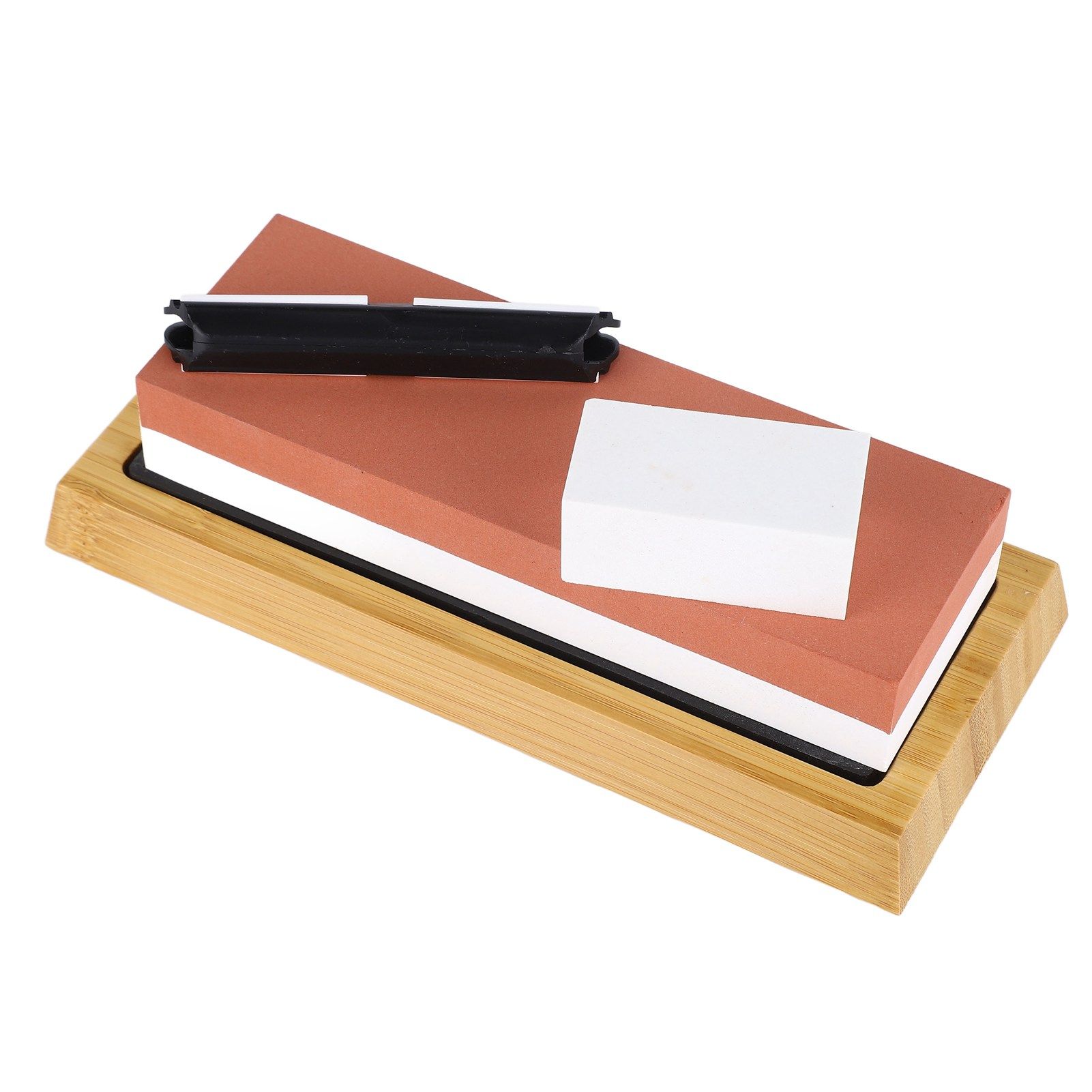 Knife Sharpening Stone 3000 8000 Grit Red White Dual Sided Wooden Base Whetstone for Kitchen Home Restaurant - Image 8