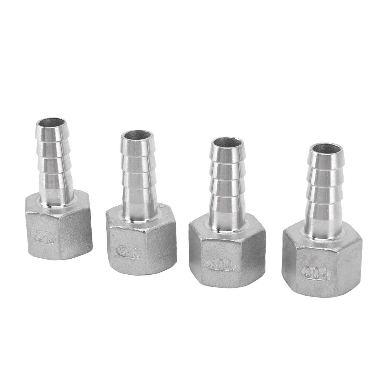 4pcs 13mm 1/2in Hose Barb Connector Hose Barb Coupler Stainless Steel Pipe Fitting for Beer Cooler - Image 2