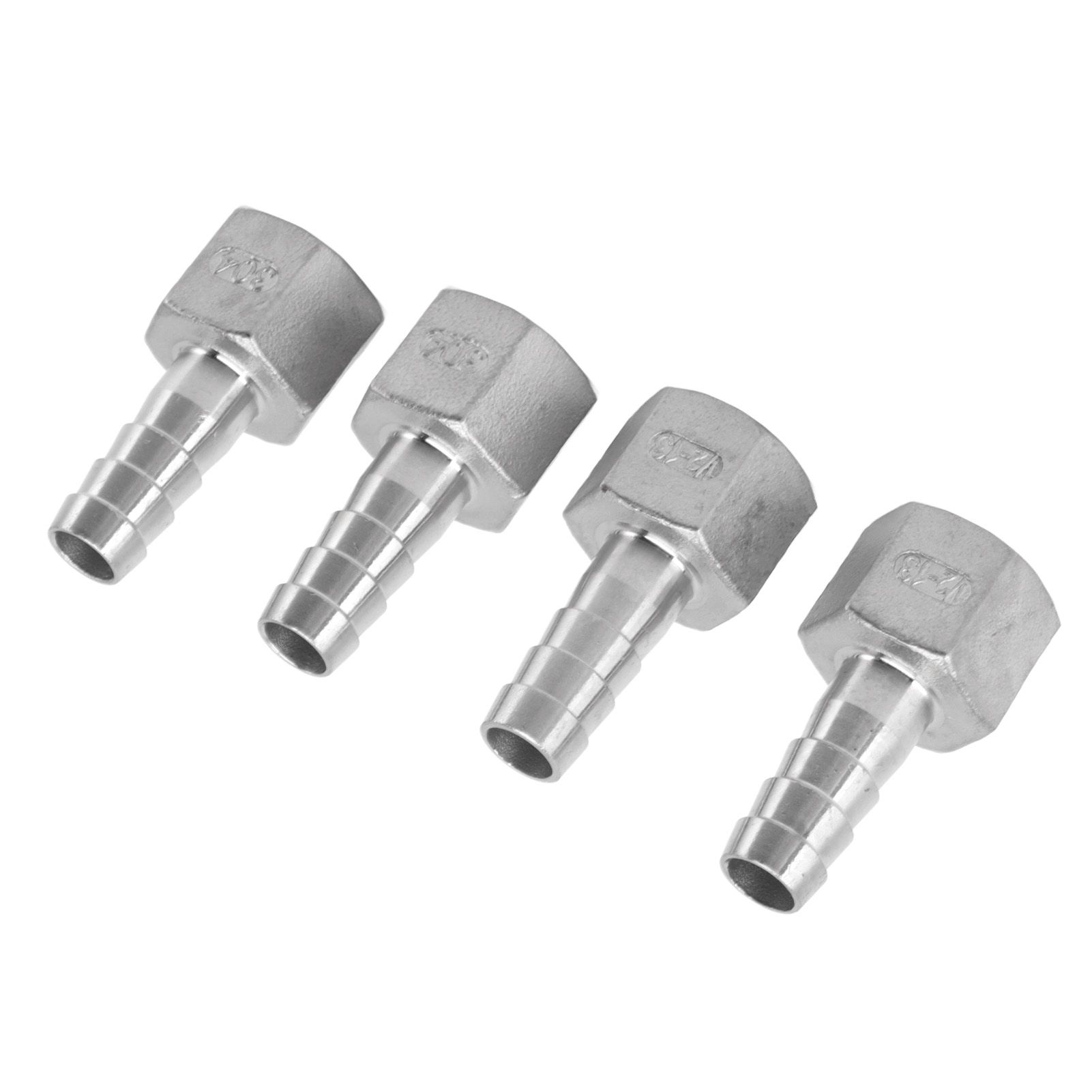 4pcs 13mm 1/2in Hose Barb Connector Hose Barb Coupler Stainless Steel Pipe Fitting for Beer Cooler - Image 3