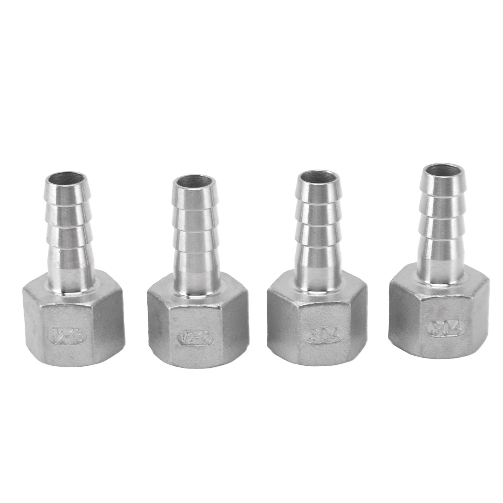 4pcs 13mm 1/2in Hose Barb Connector Hose Barb Coupler Stainless Steel Pipe Fitting for Beer Cooler - Image 5