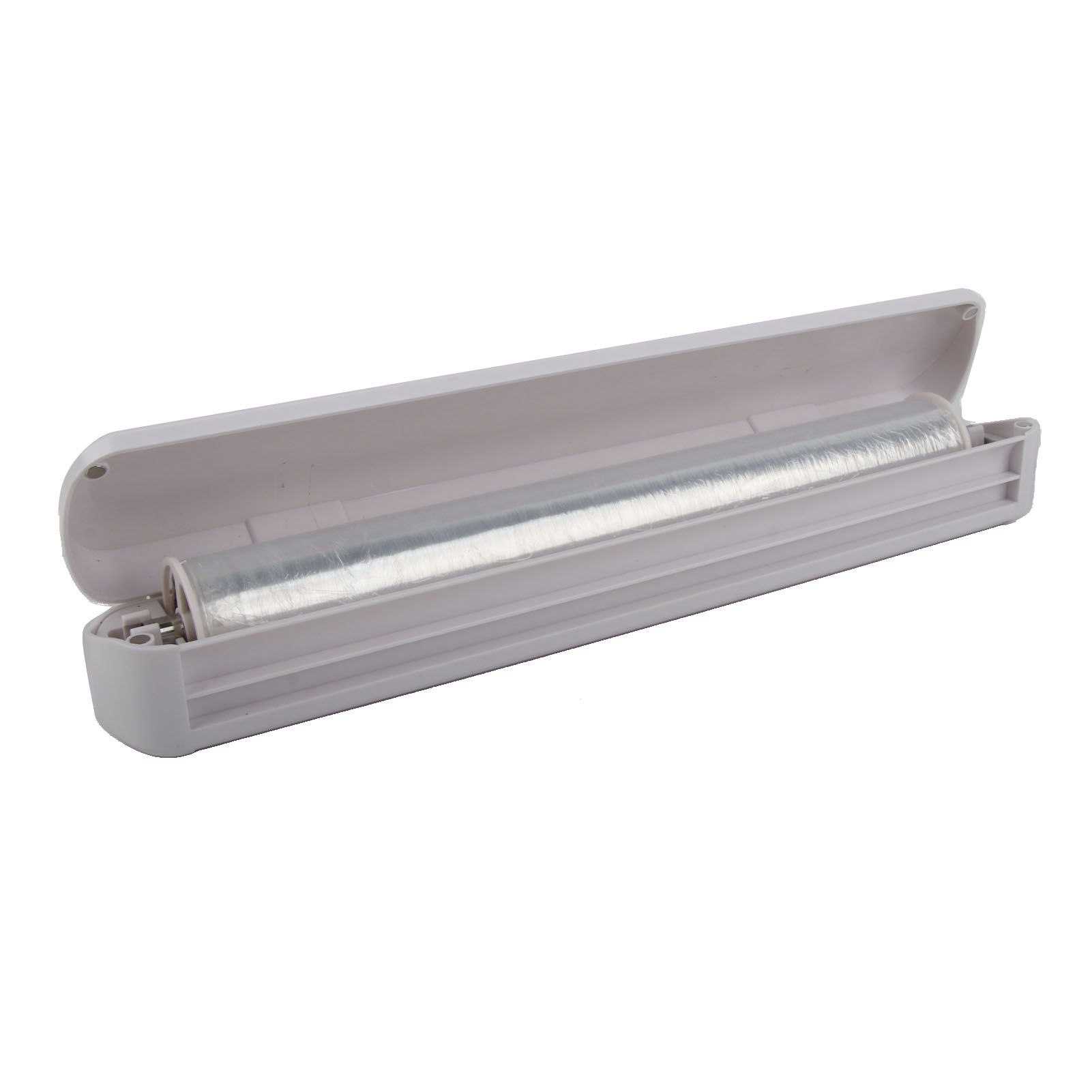 Plastic Wrap Organizer Cling Film Cutter Suction Cup Cling Film Cutting Box Adjustable Storage Cutting Box - Image 4