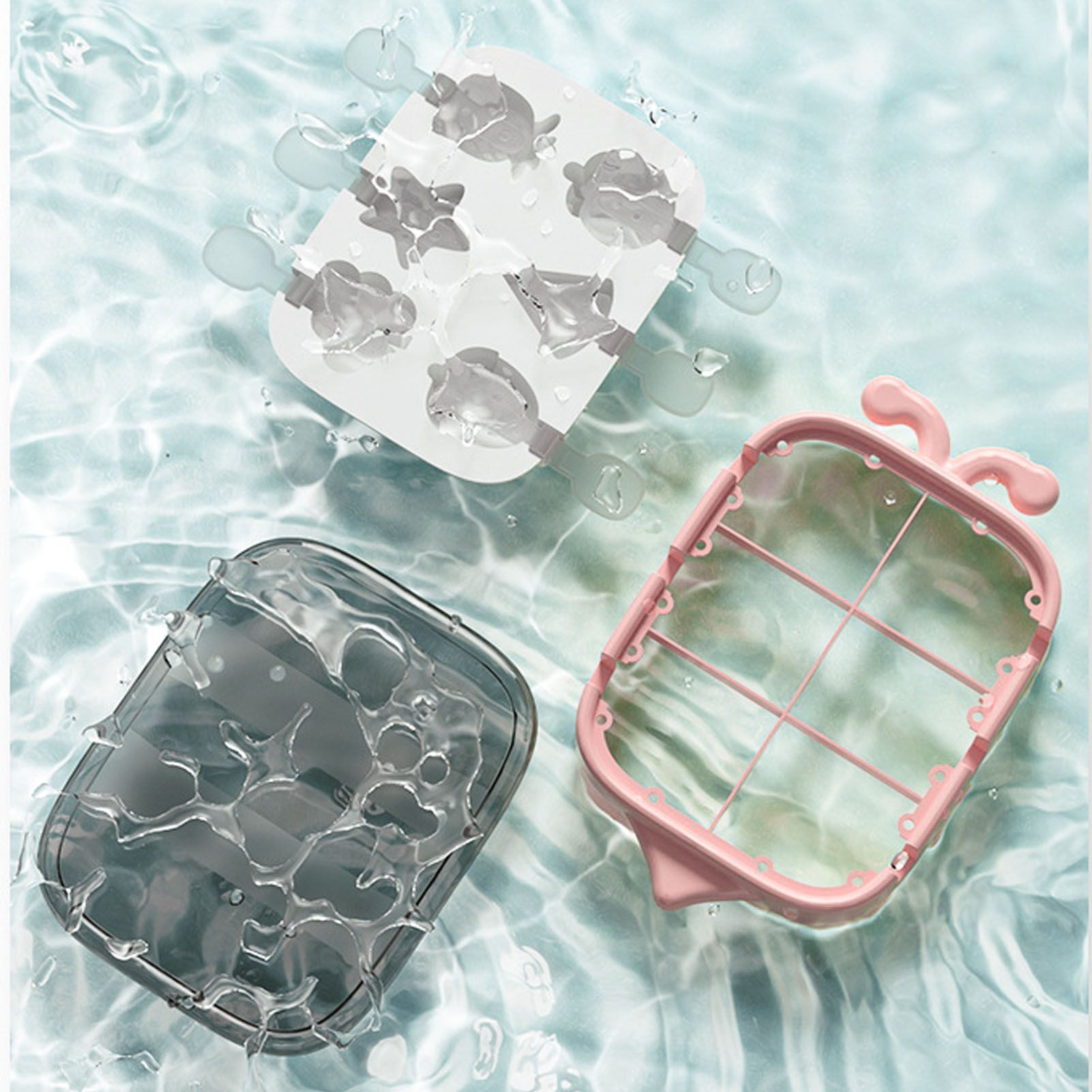 6 Cavities Ice Pop Molds Reusable Silicone Ice Pop Moulds Easy Release Homemade DIY Frozen Ice Cream Mold for Kids Adults Pink - Image 8