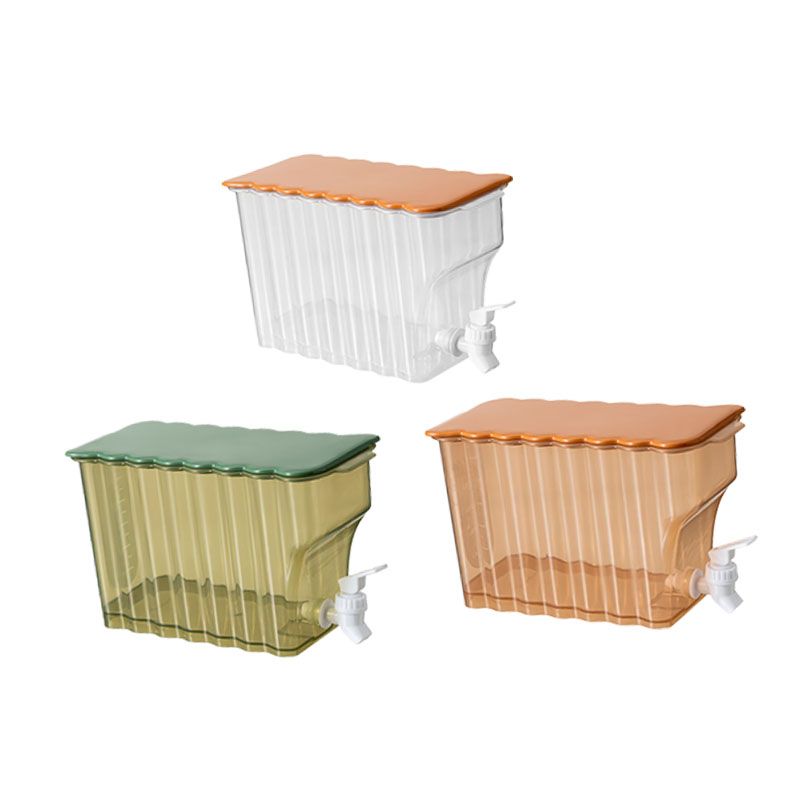 Cold Water Kettle with Faucet PP Sealed Preservation Refrigerator Cold Kettle For Fruit Tea Flower Tea Milk Tea Water Green - Image 2