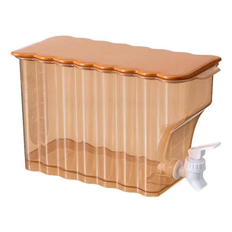Cold Water Kettle with Faucet PP Sealed Preservation Refrigerator Cold Kettle For Fruit Tea Flower Tea Milk Tea Water Orange - Image 1