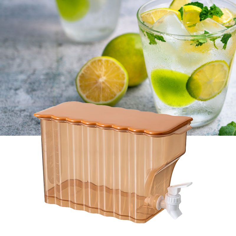 Cold Water Kettle with Faucet PP Sealed Preservation Refrigerator Cold Kettle For Fruit Tea Flower Tea Milk Tea Water Orange - Image 6