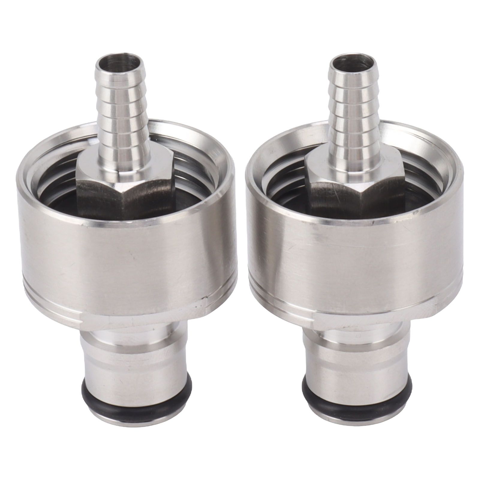 2PCS Stainless Steel Carbonation Cap Forced Carbonation PET Bottle Filling CO2 Coupling Cap for Soda Beer - Image 2